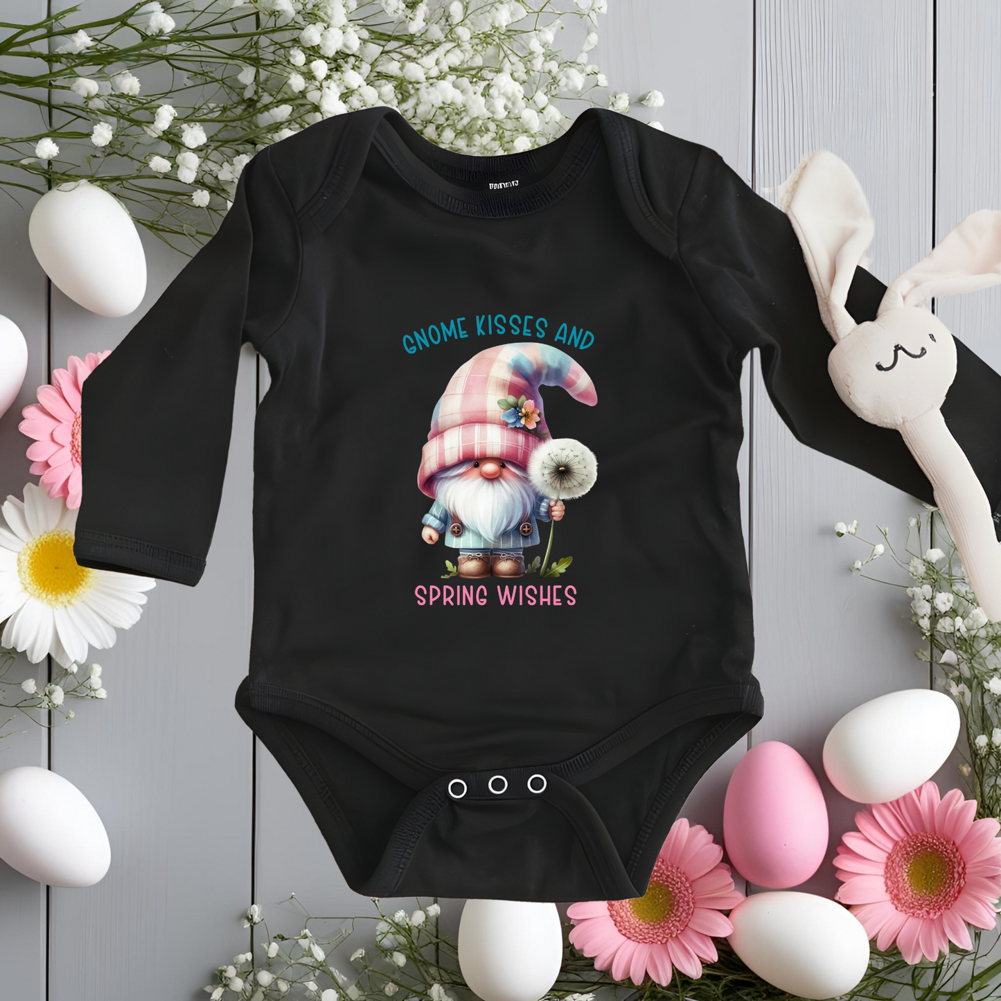 Gnome Kisses Infant Long Sleeve Onesie