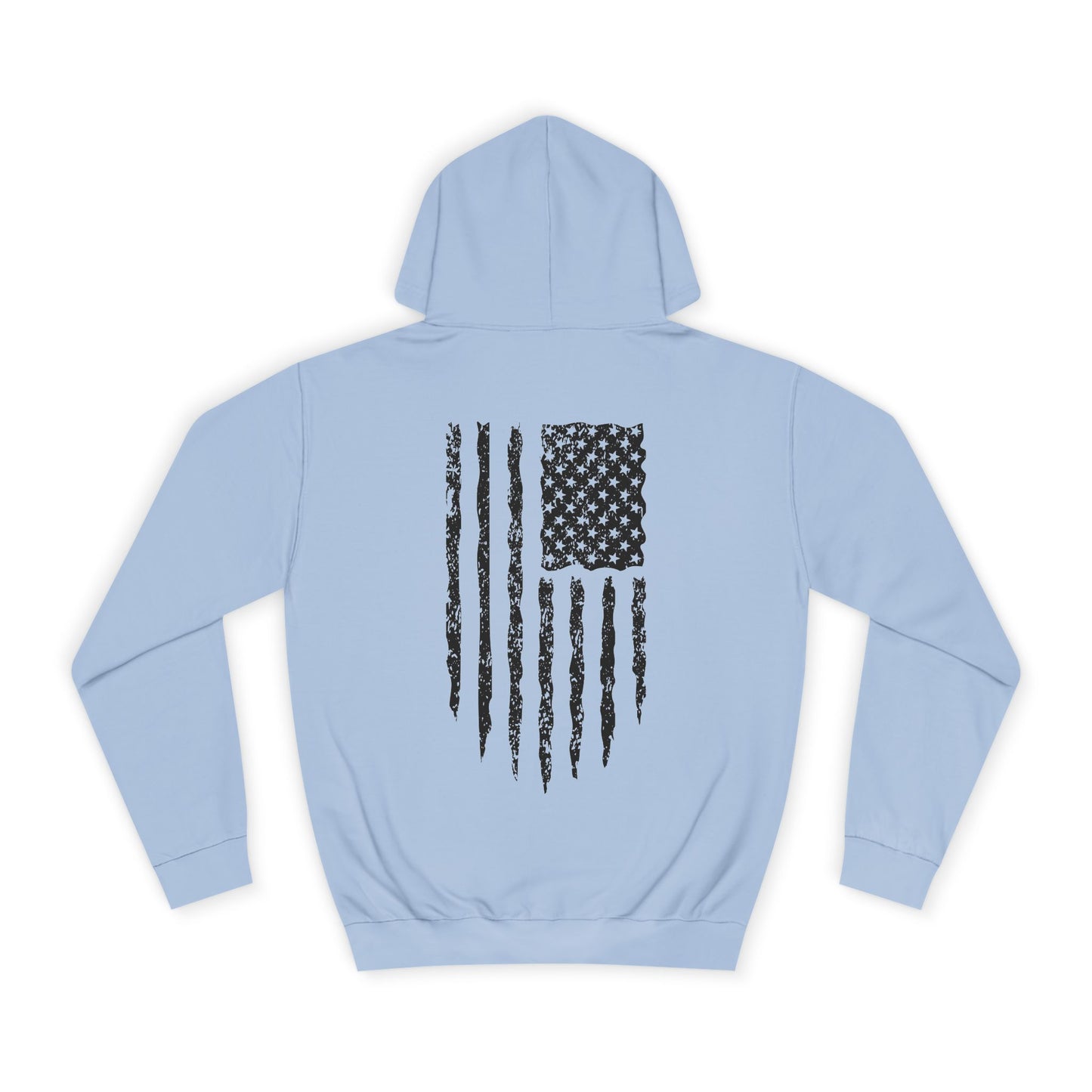 Distressed American Flag Pullover Hoodie
