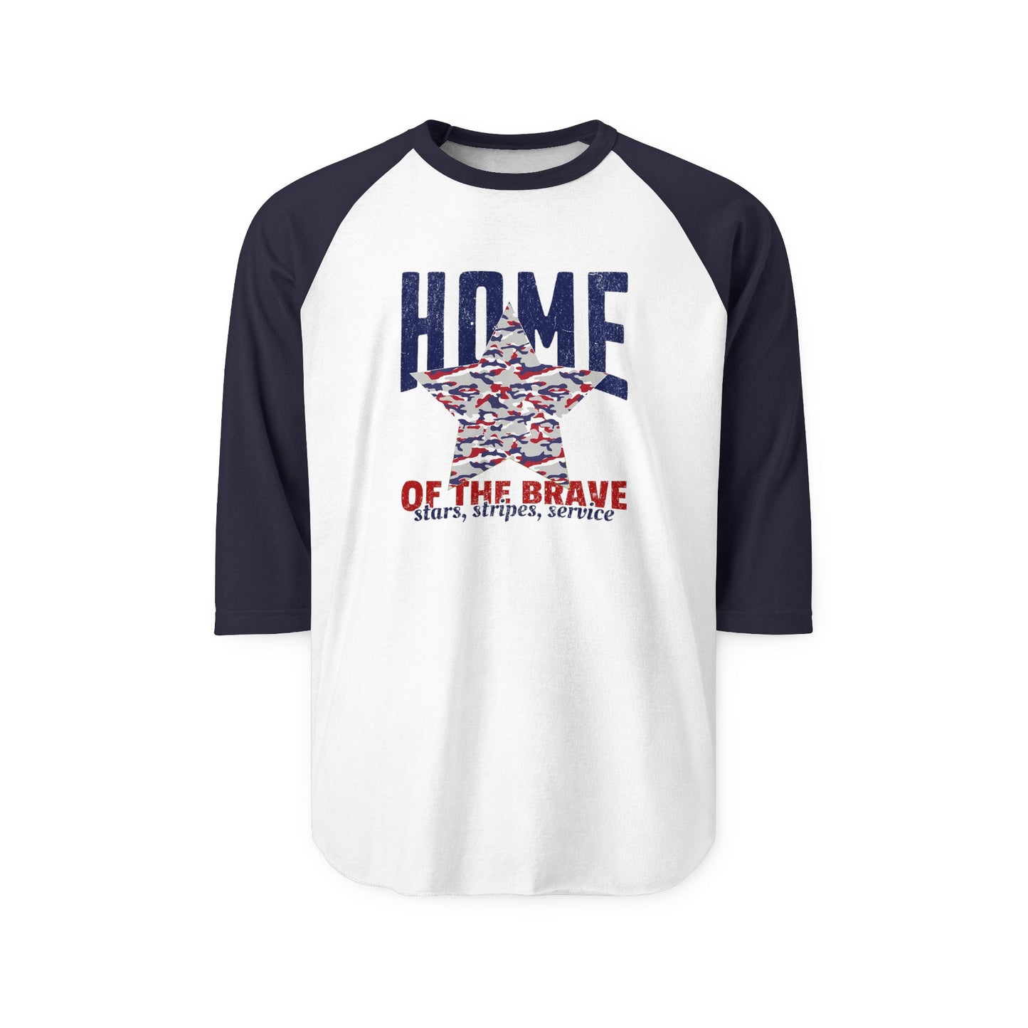 Home Of The Brave Baseball Tee