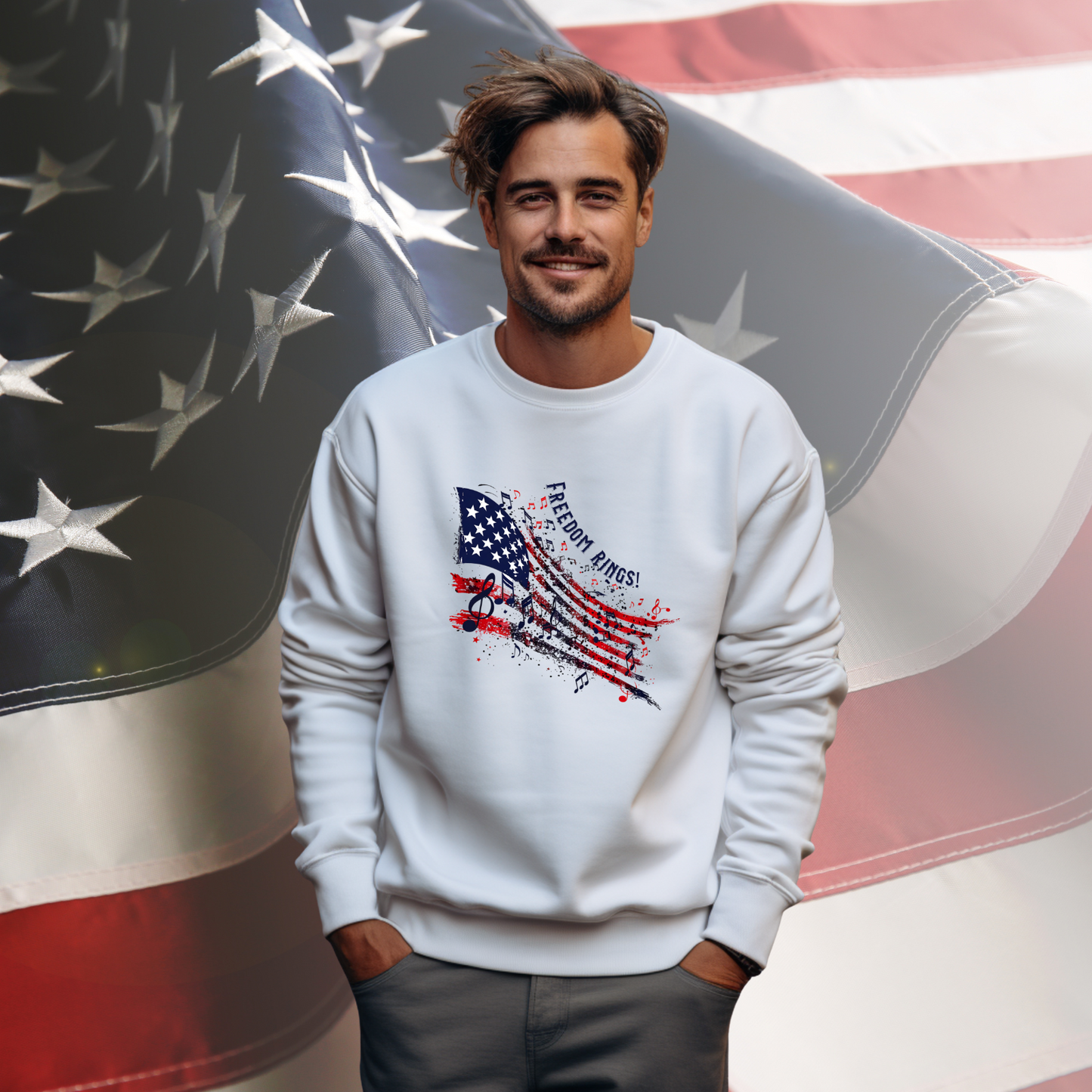 Freedom Rings Crewneck Sweatshirt