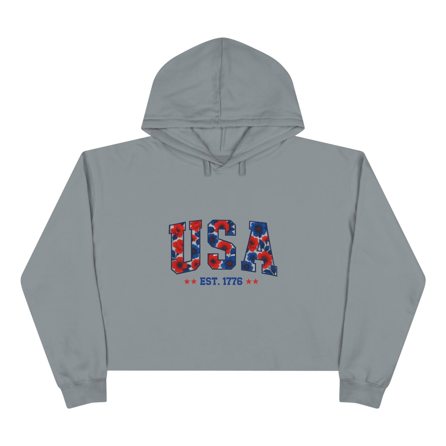 USA 1776 Crop Hoodie