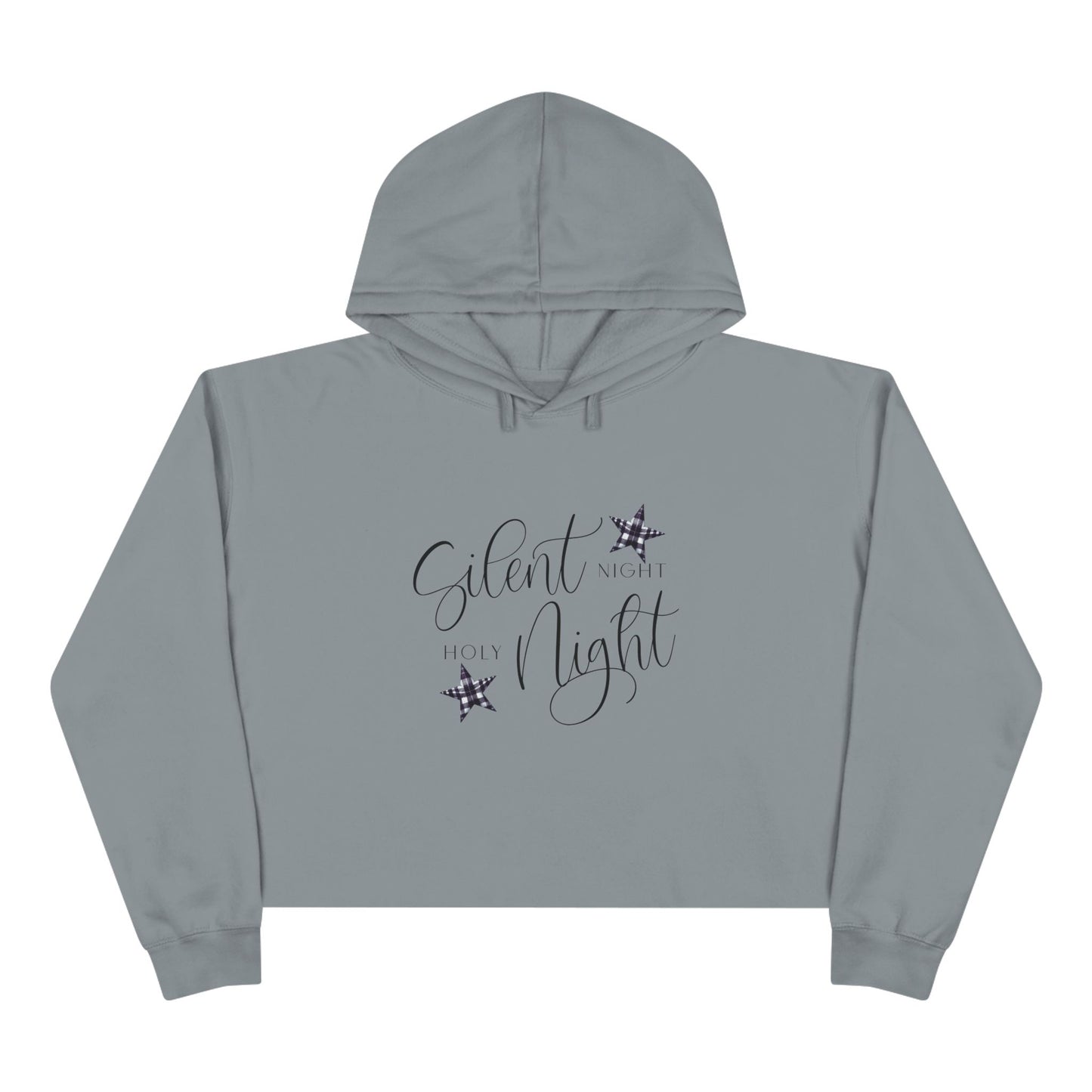 Silent Night, Holy Night Crop Hoodie