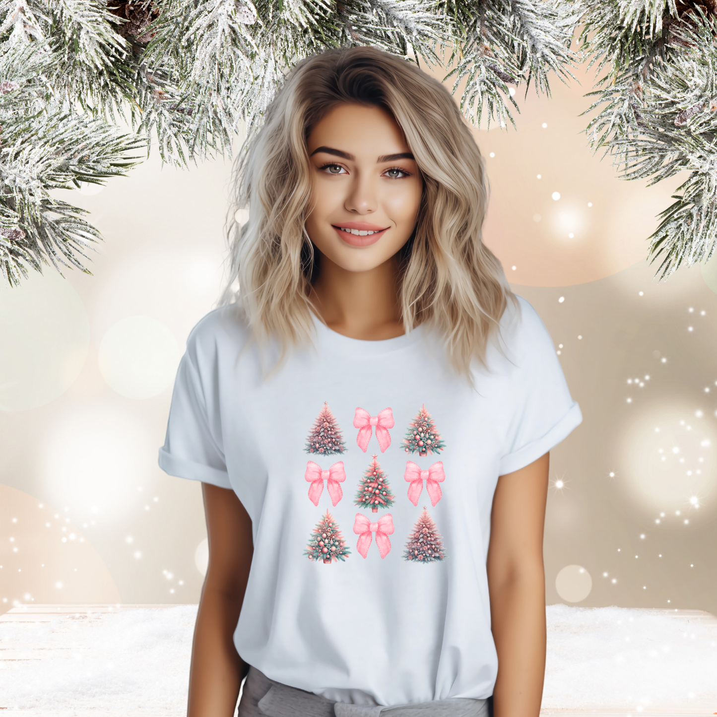 Coquette Christmas Tree T-Shirt