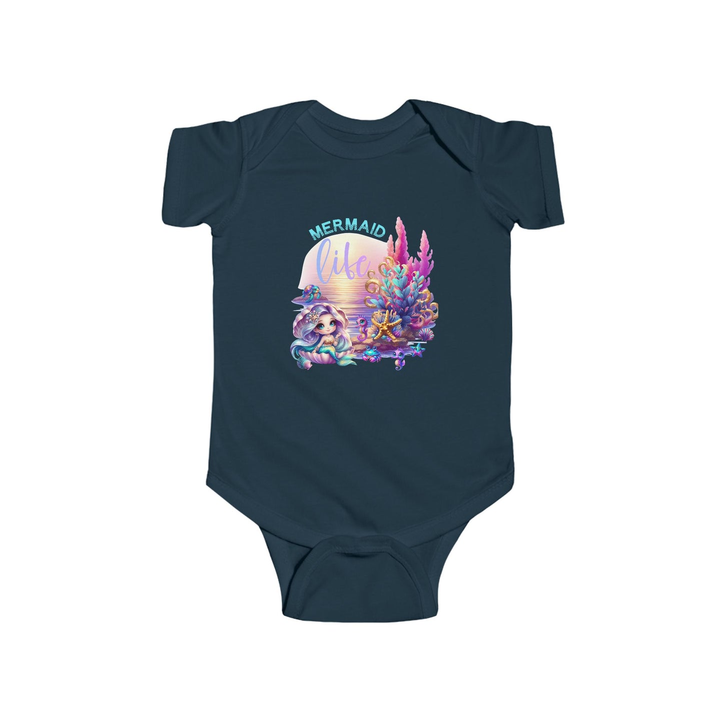 Mermaid Life Infant Short Sleeve Onesie