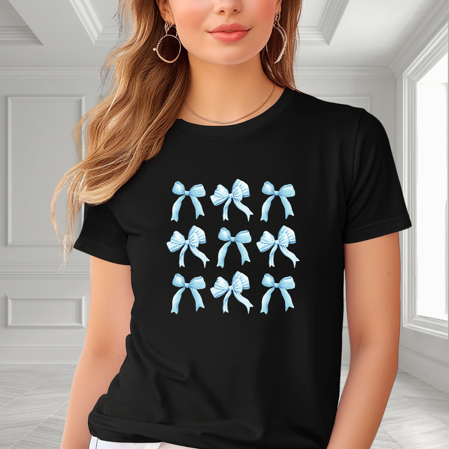 Coquette Blue Bows T-Shirt