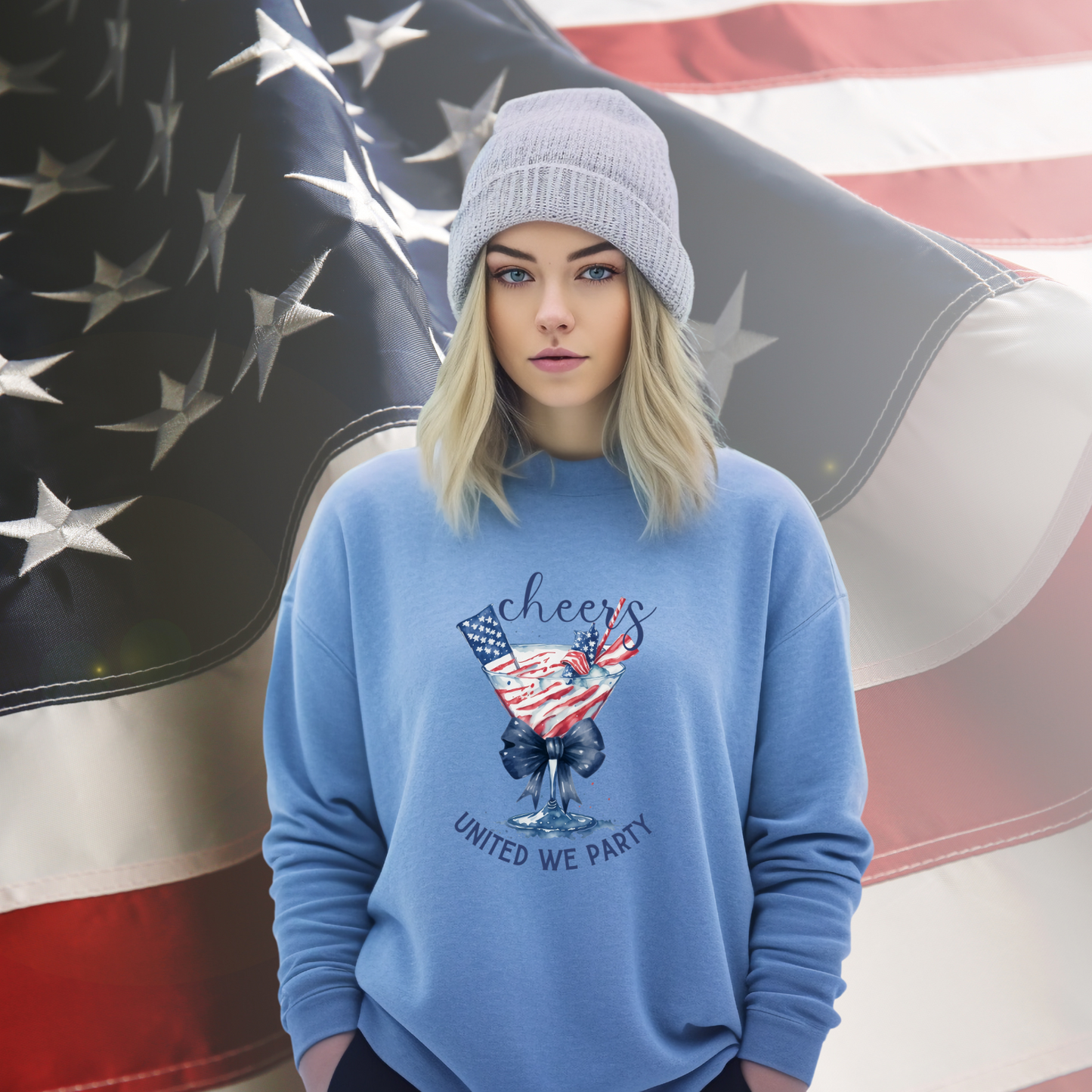 United We Party Crewneck Sweatshirt