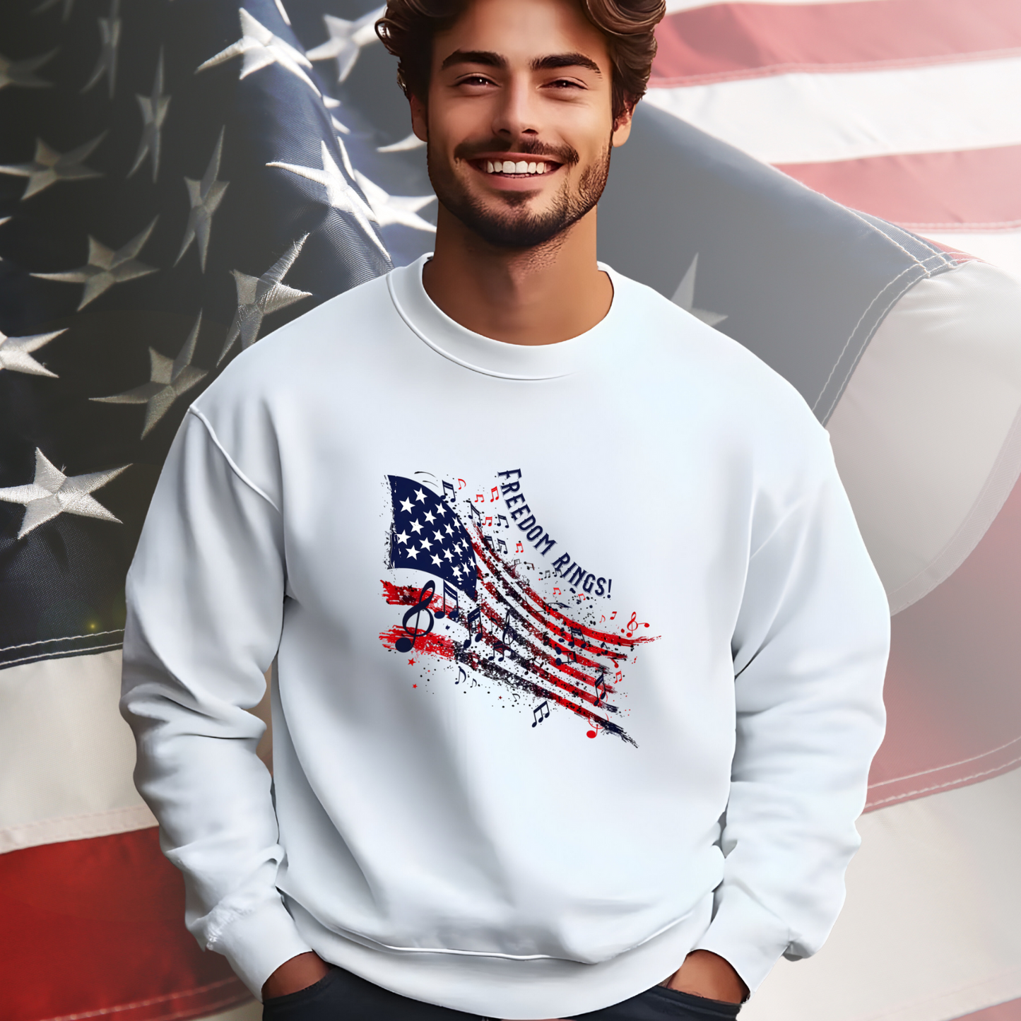 Freedom Rings Crewneck Sweatshirt