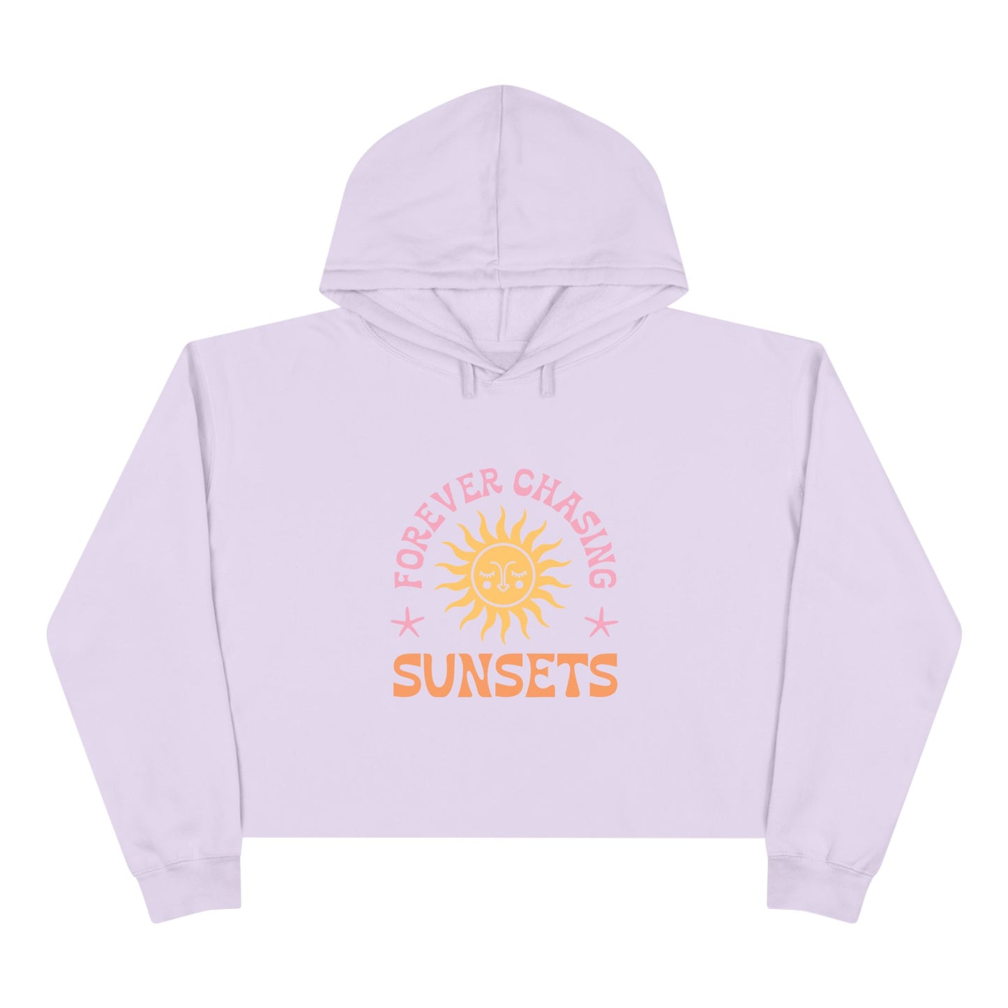 Forever Chasing Sunsets Crop Hoodie