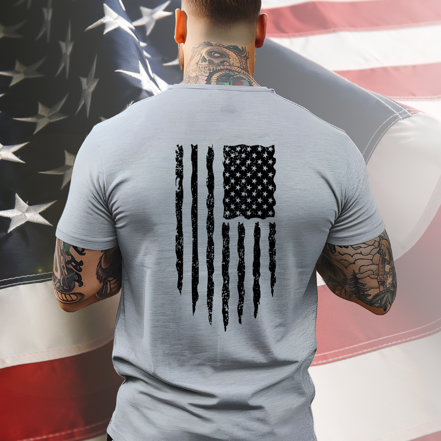 Distressed American Flag T-Shirt
