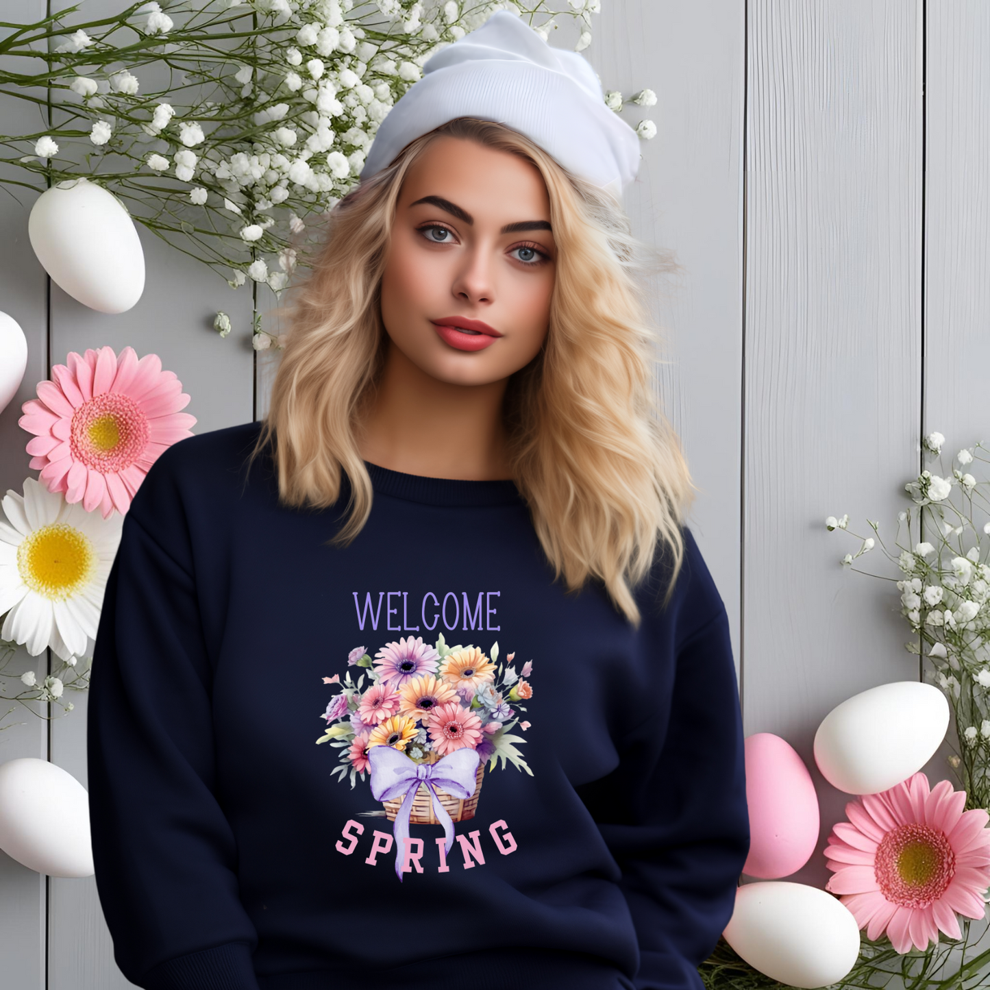 Welcome Spring Crewneck Sweatshirt