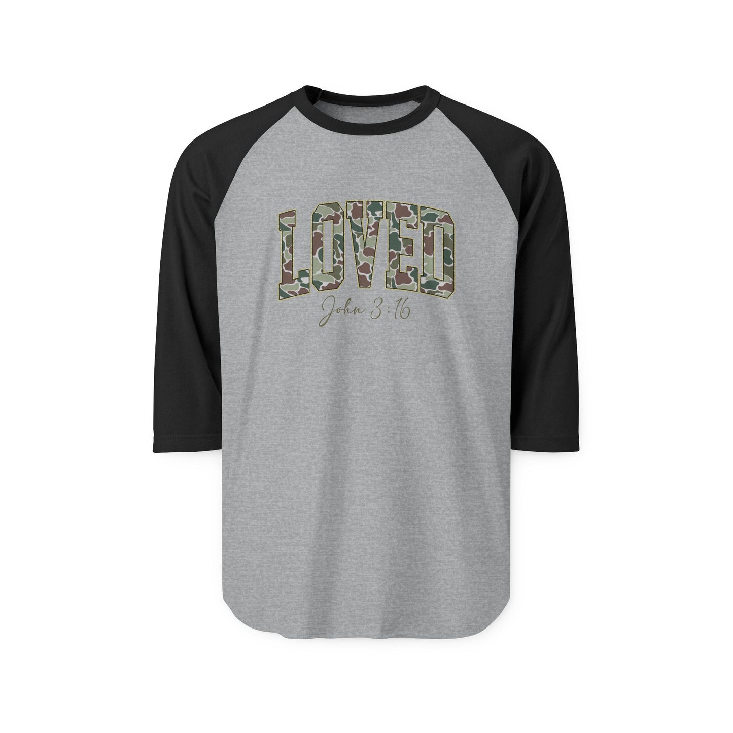 Loved John 3:16 Baseball Tee