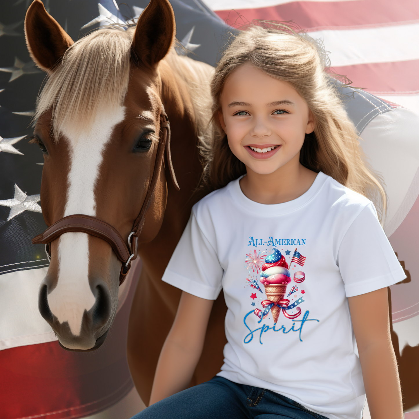 All-American Spirit Kid's T-Shirt