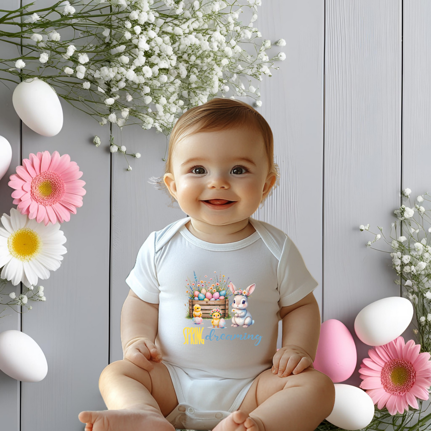 Spring Dreaming Infant Short Sleeve Onesie