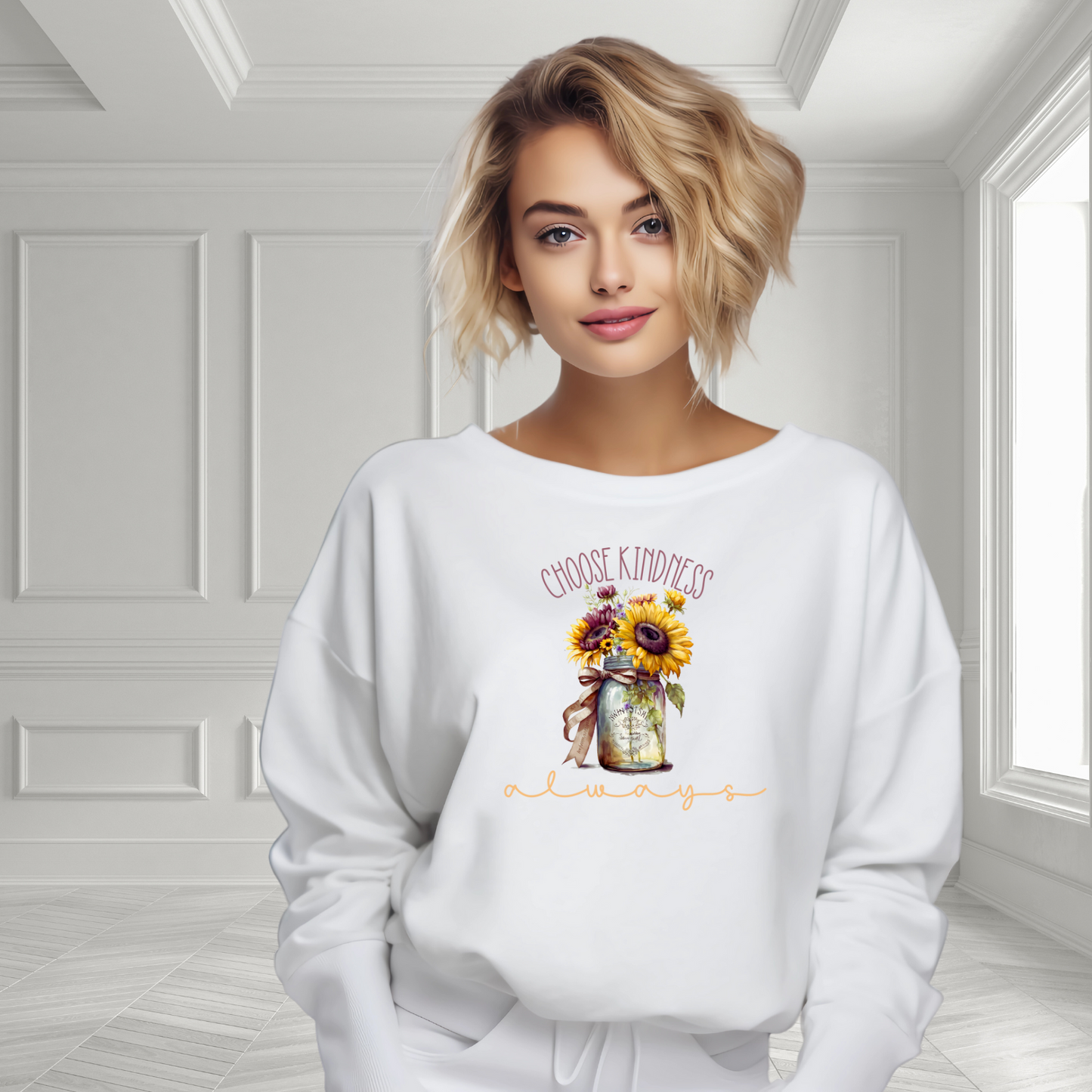 Choose Kindness Always Crewneck Sweatshirt
