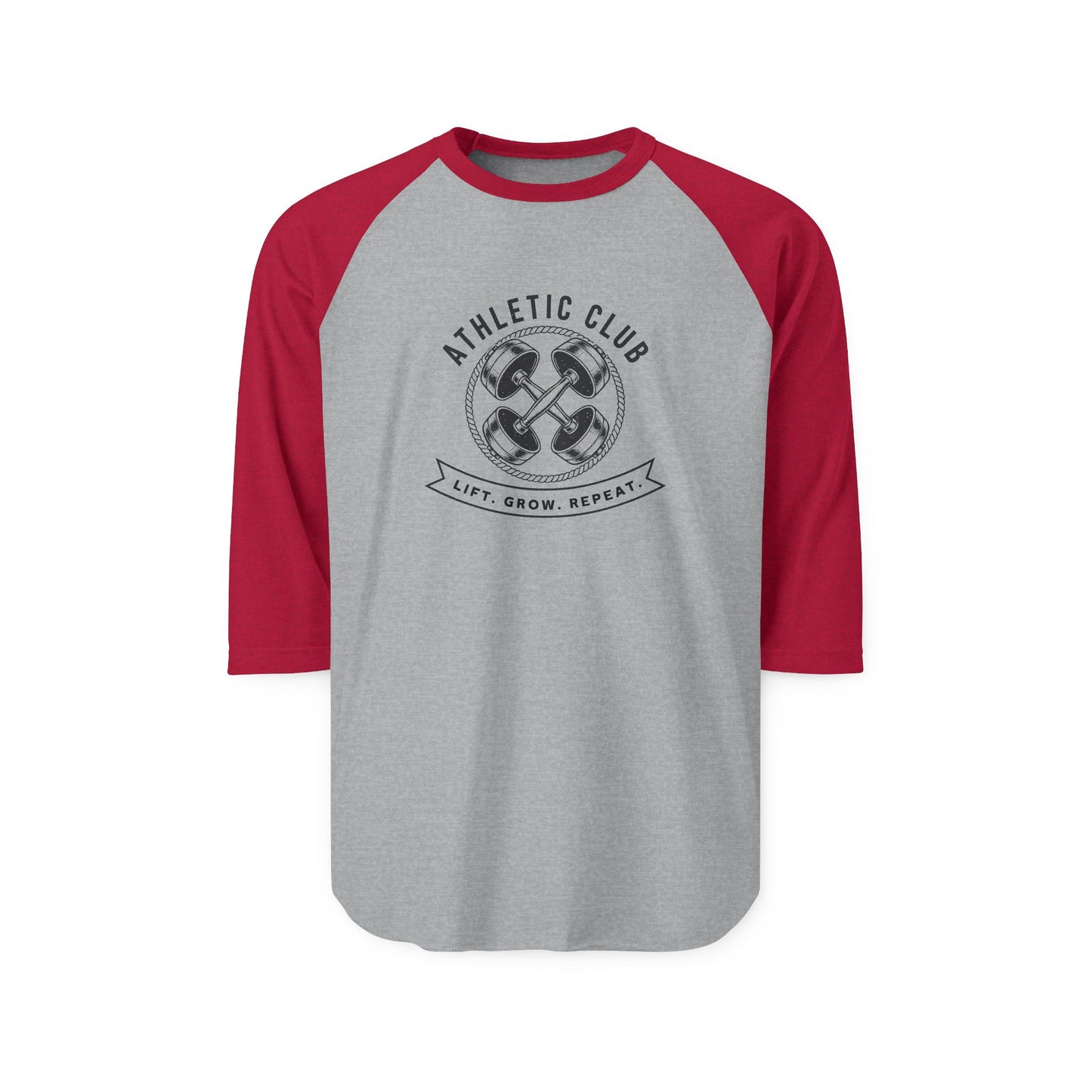 Lift. Grow. Repeat. Baseball Tee