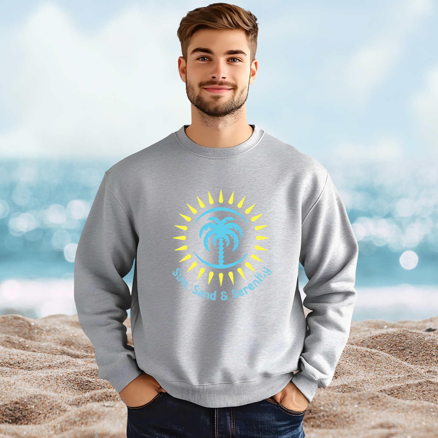 Sun Sand And Serenity Crewneck Sweatshirt