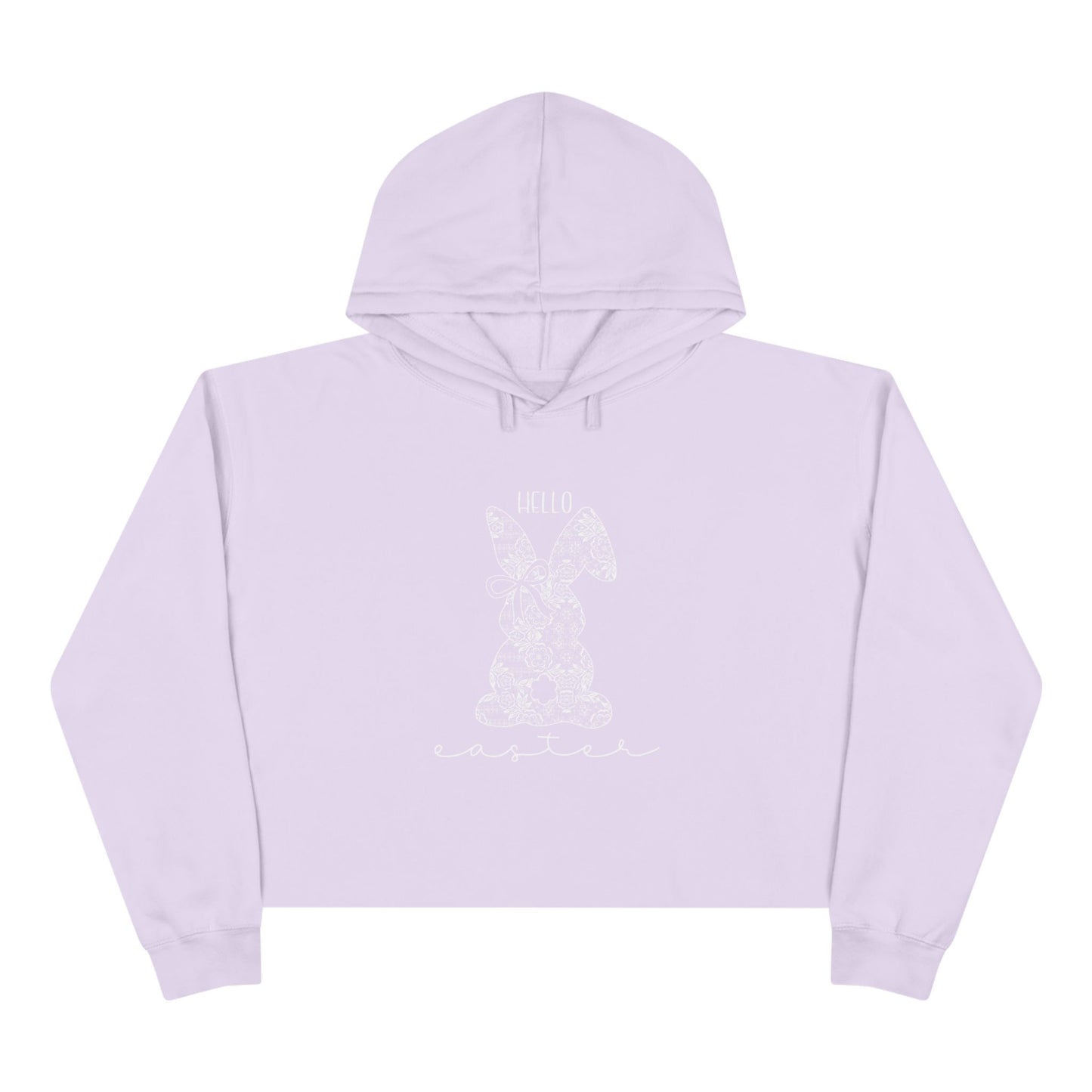 Hello Easter Crop Hoodie