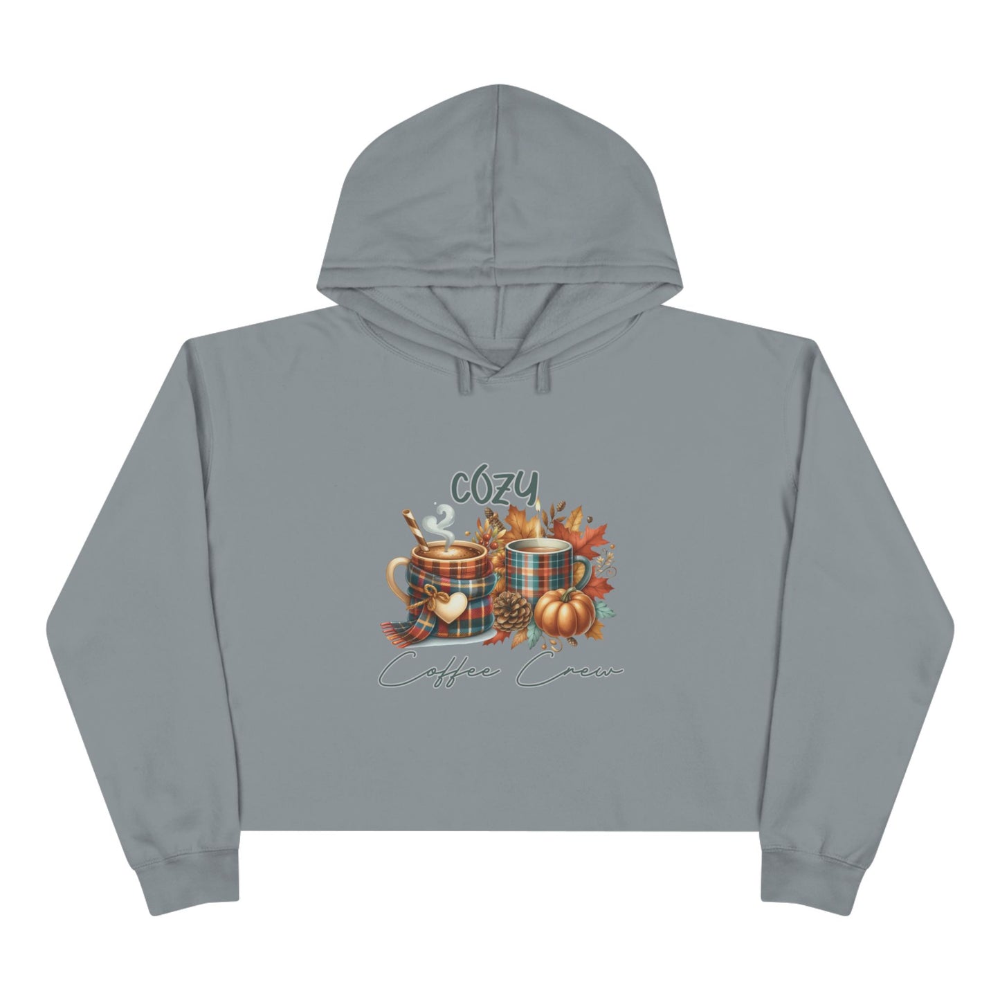 Cozy Coffee Crew Crop Hoodie