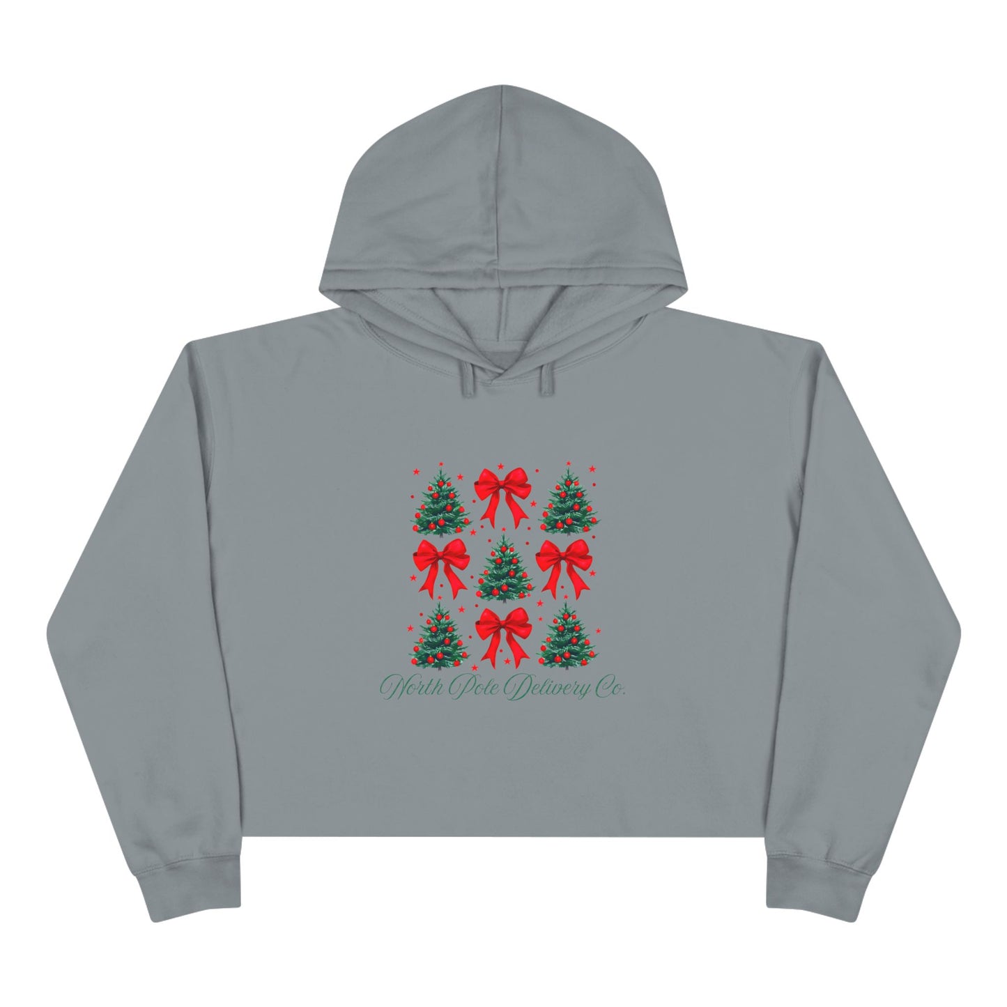 North Pole Delivery Co. Crop Hoodie