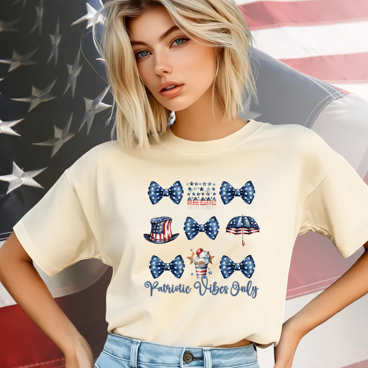 Patriotic Vibes Only T-Shirt