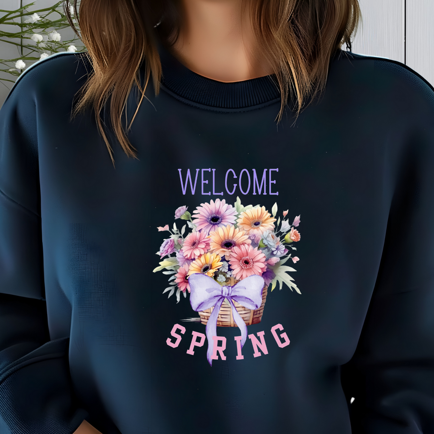 Welcome Spring Crewneck Sweatshirt