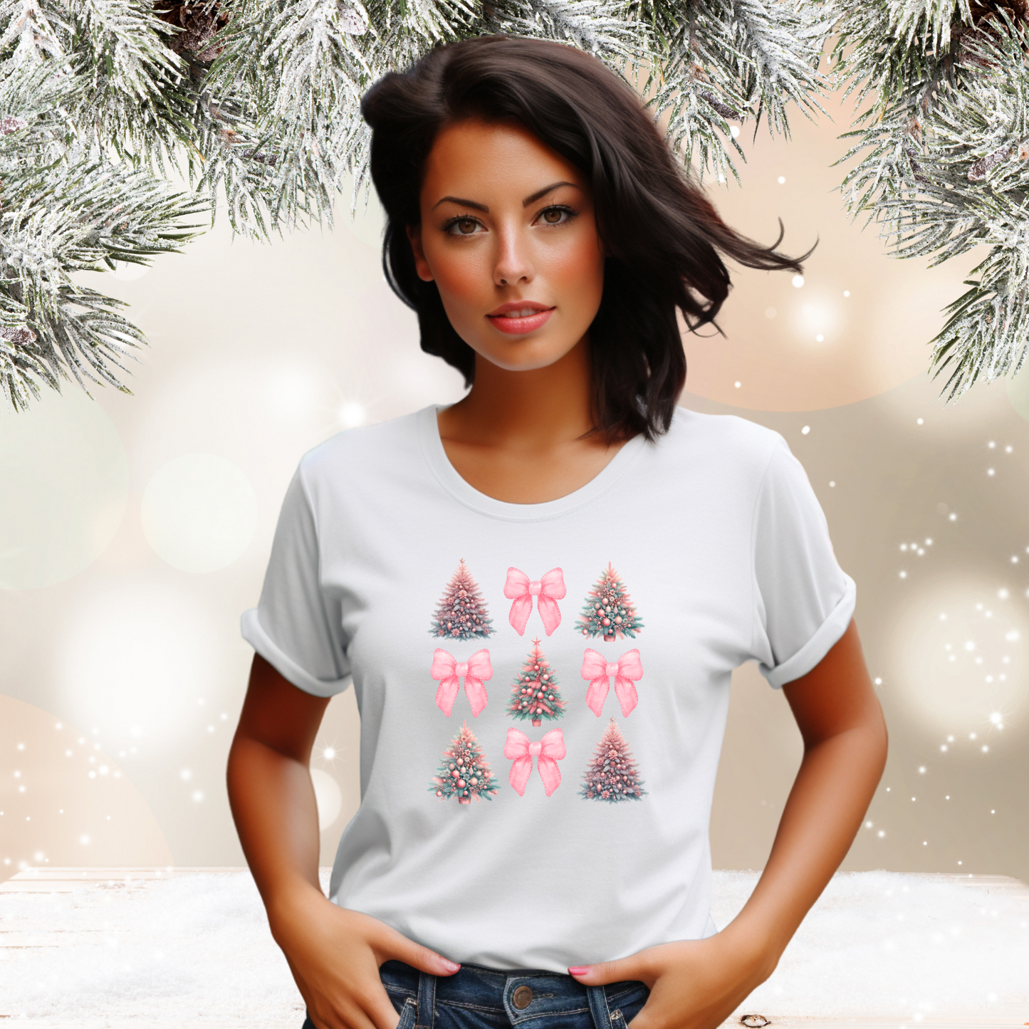 Coquette Christmas Tree T-Shirt