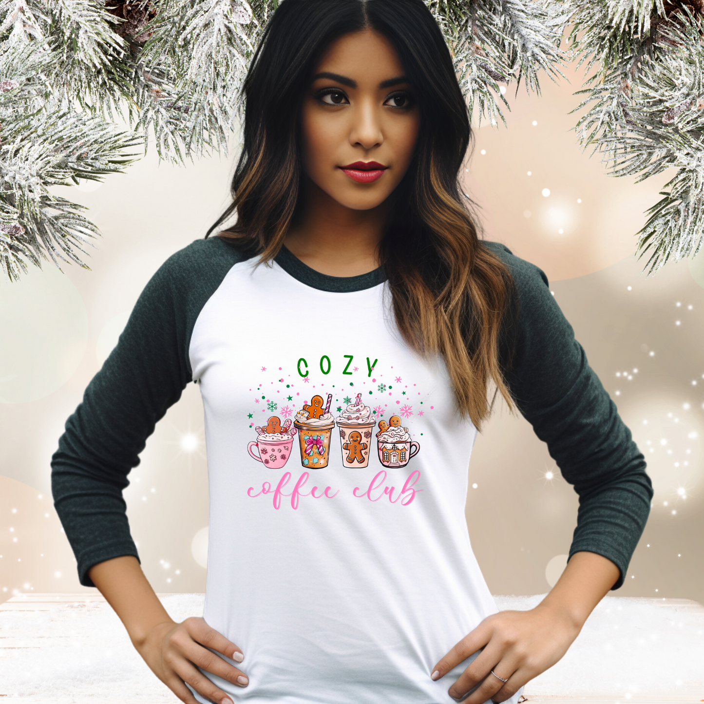Cozy Coffee Club Baseball Tee