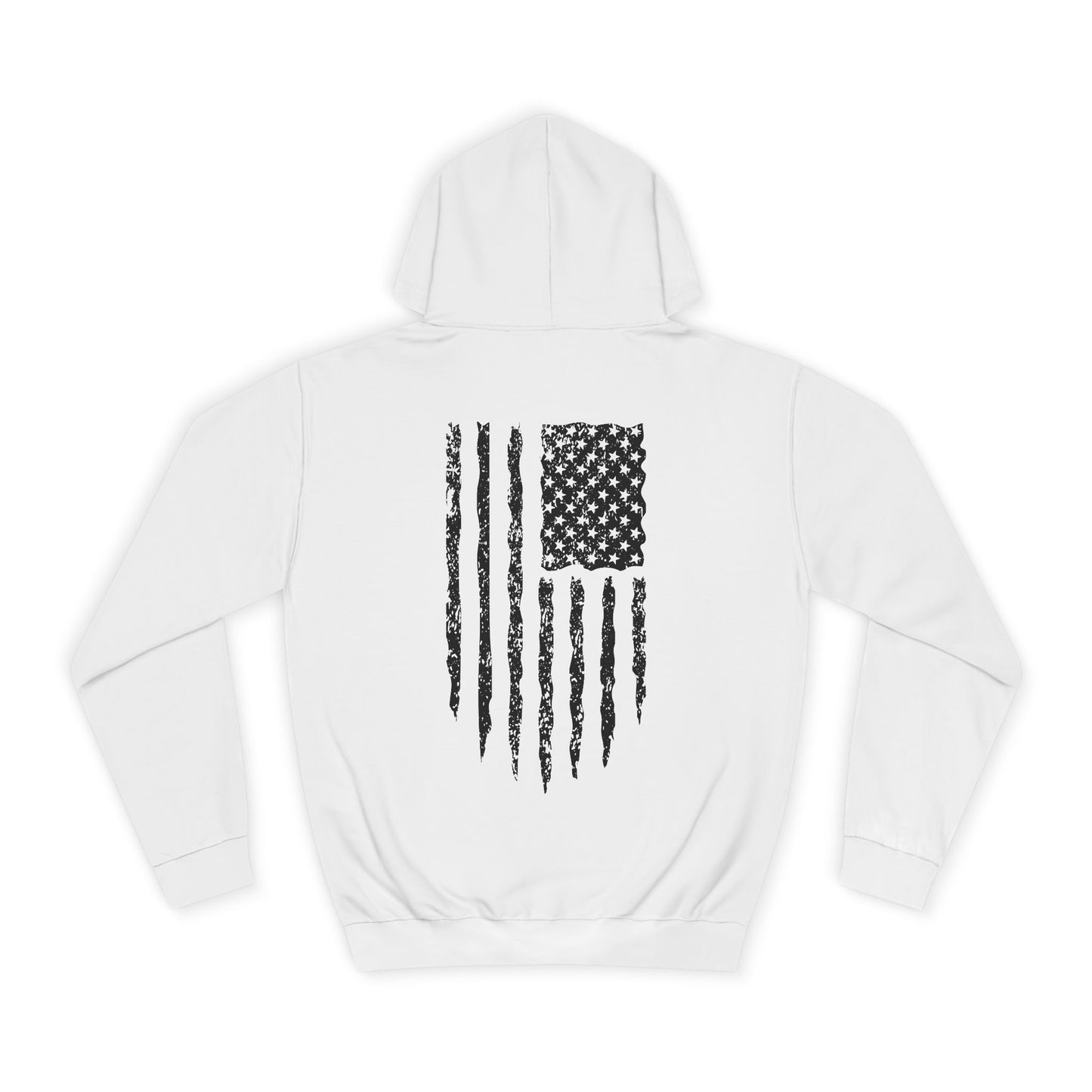 Distressed American Flag Pullover Hoodie