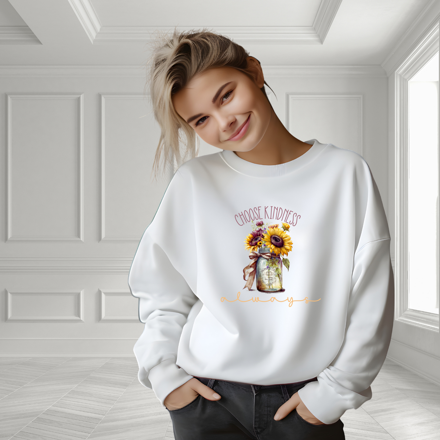 Choose Kindness Always Crewneck Sweatshirt