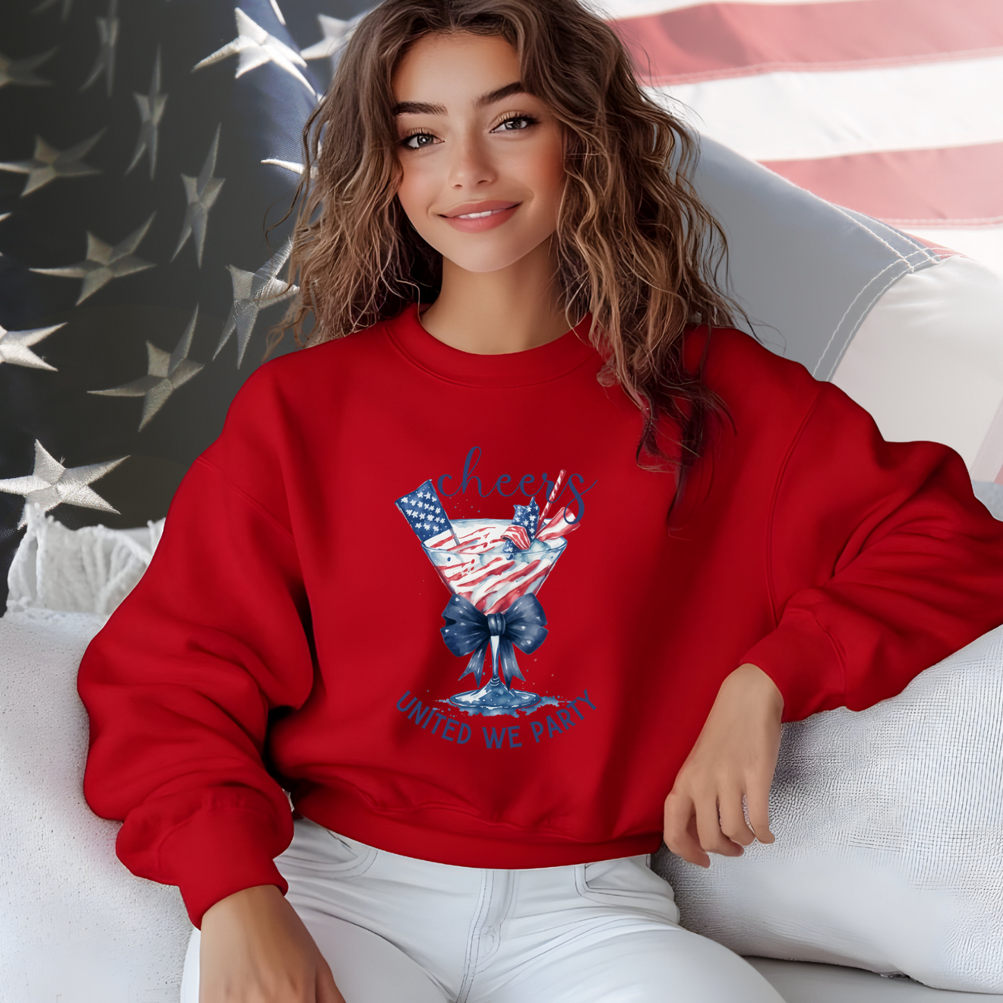 United We Party Crewneck Sweatshirt
