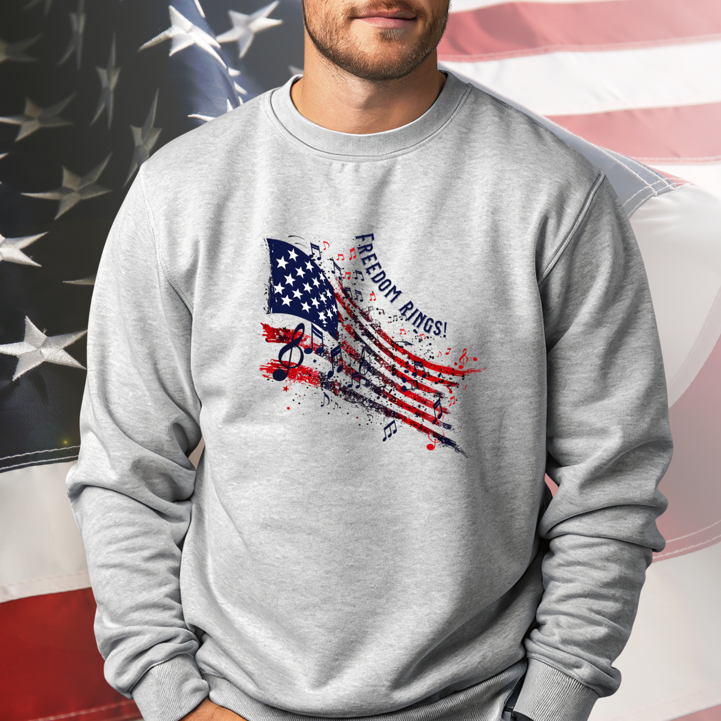 Freedom Rings Crewneck Sweatshirt