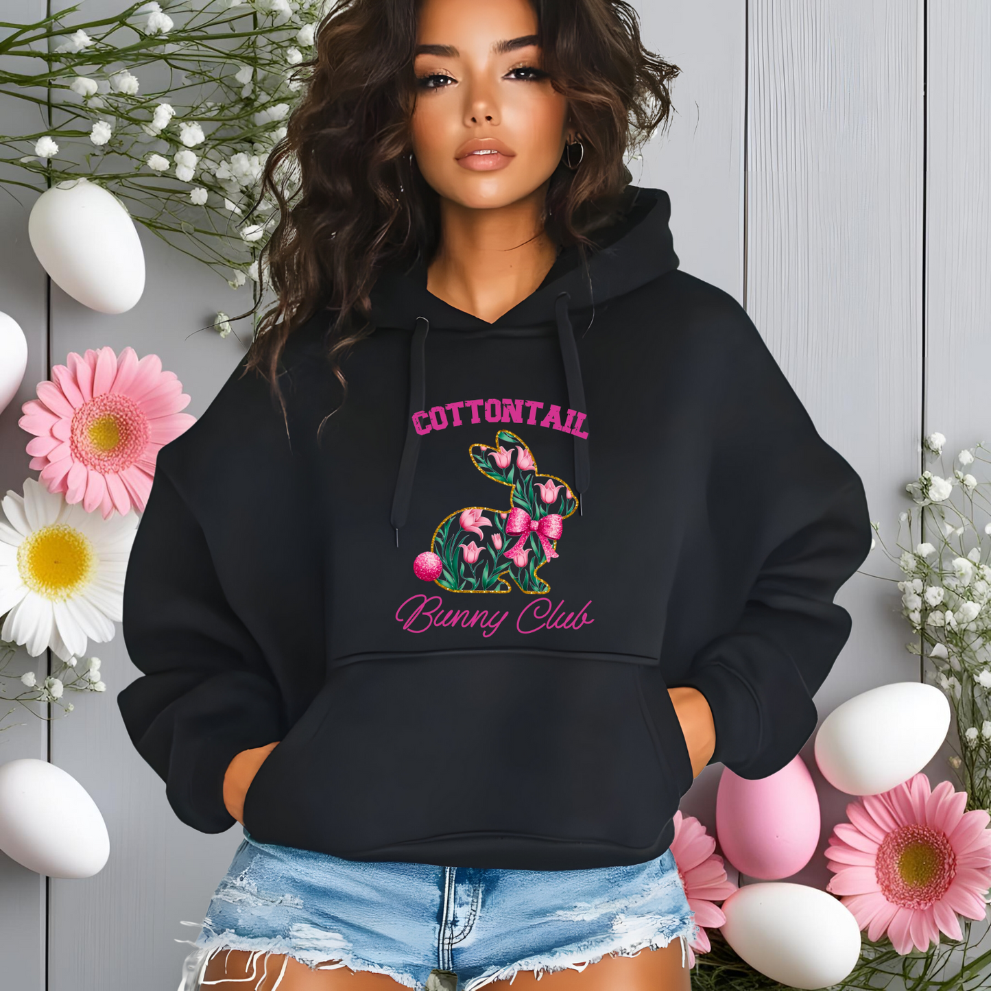 Cottontail Bunny Club Pullover Hoodie
