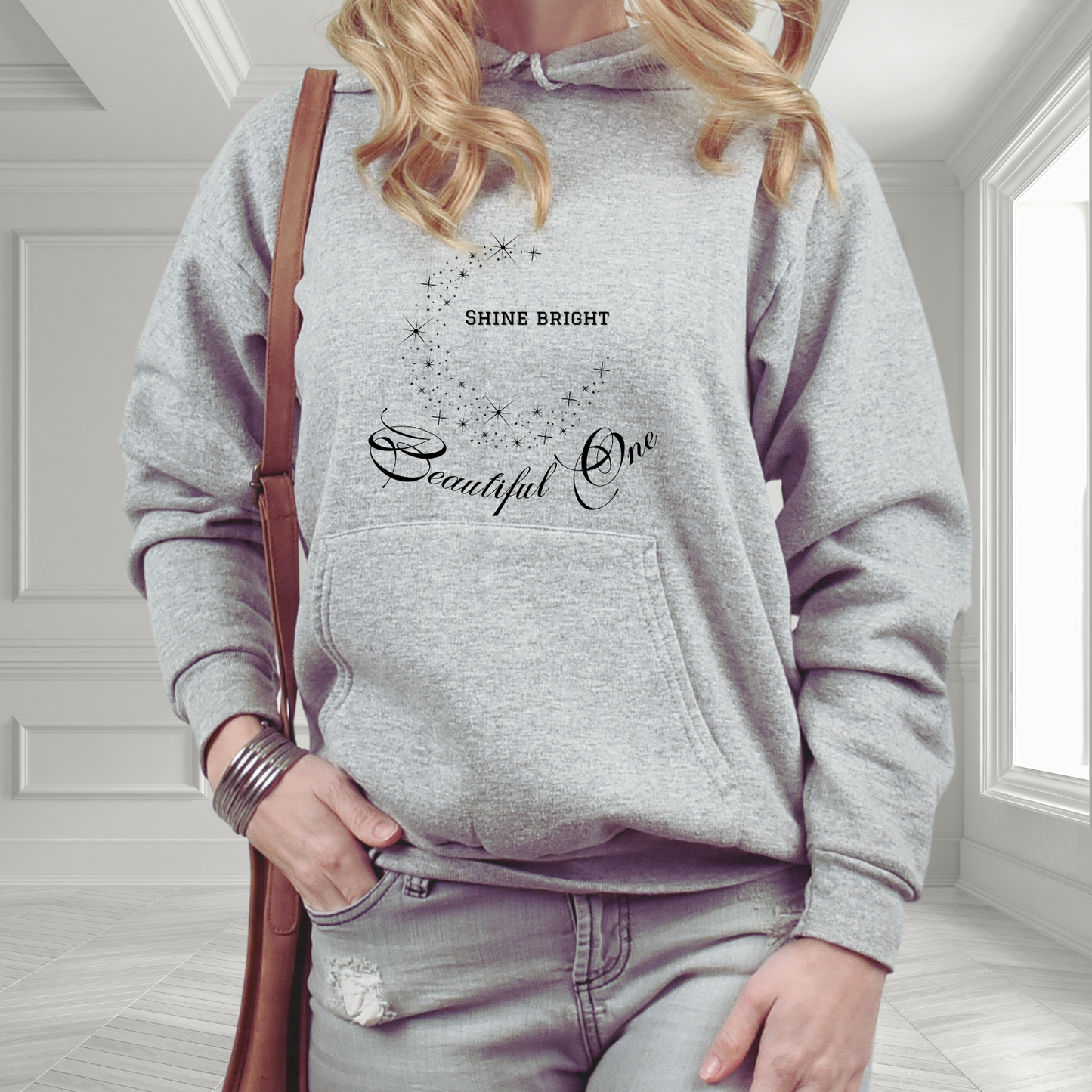 Shine Bright Beautiful One Pullover Hoodie