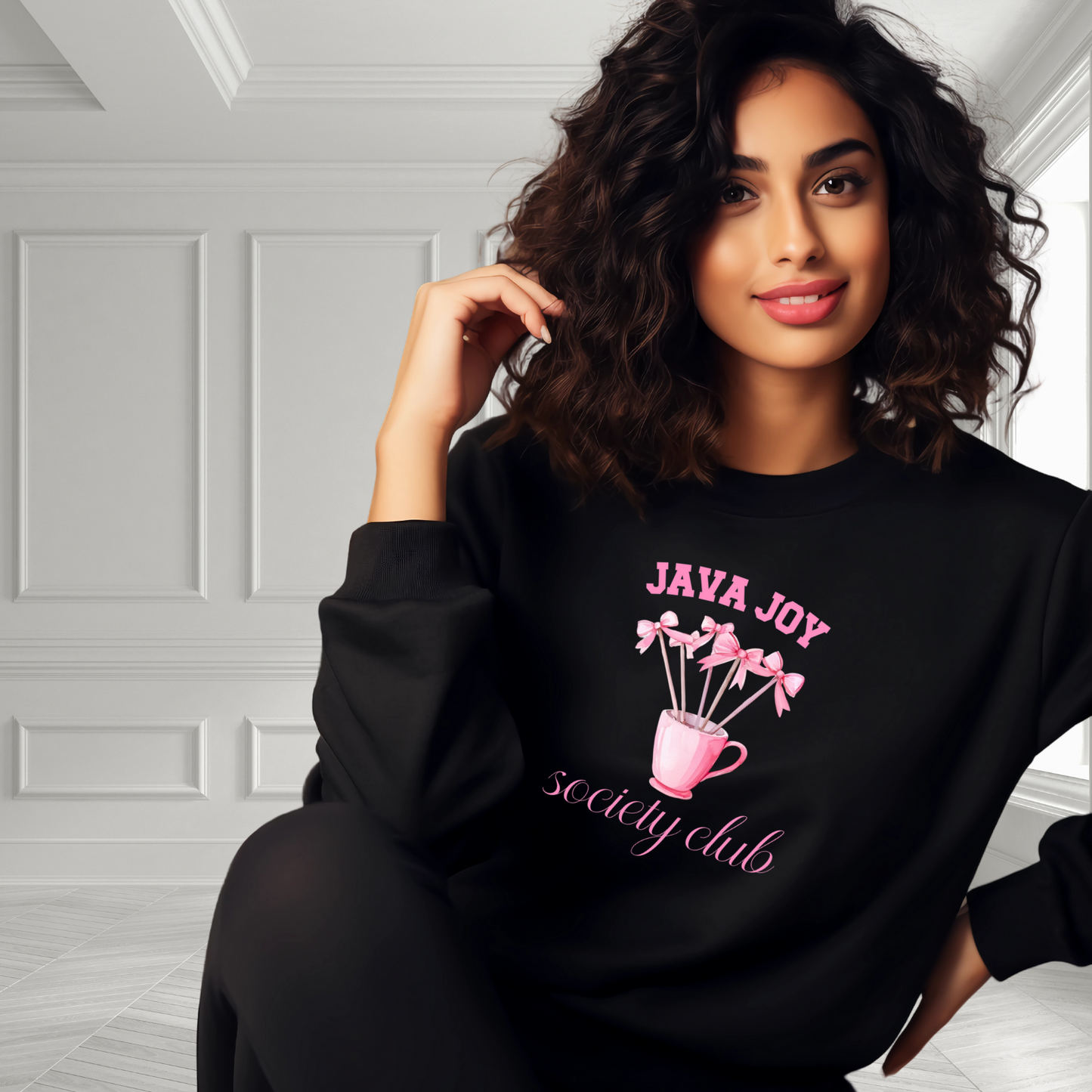 Java Joy Society Club Crewneck Sweatshirt