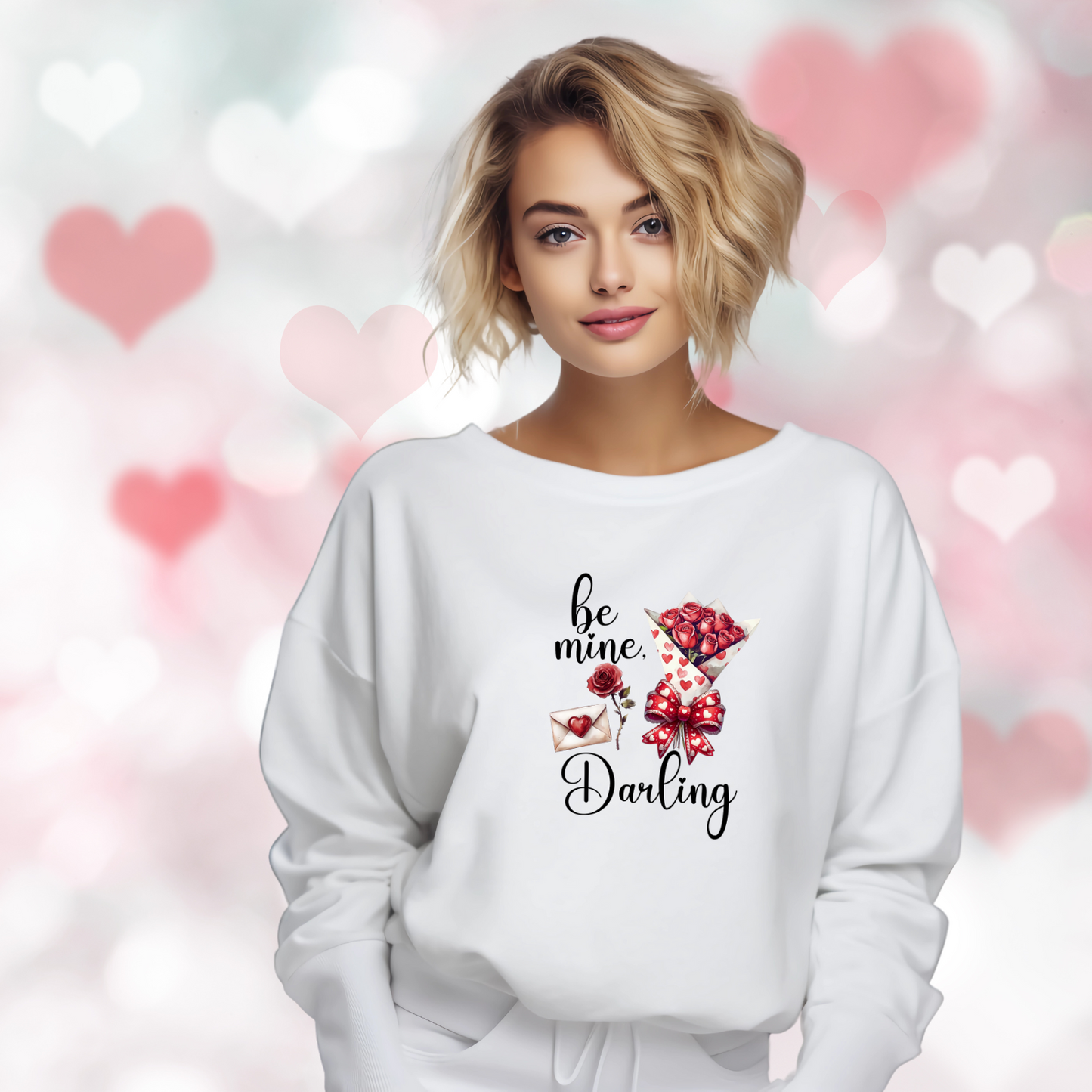 Be Mine, Darling Crewneck Sweatshirt