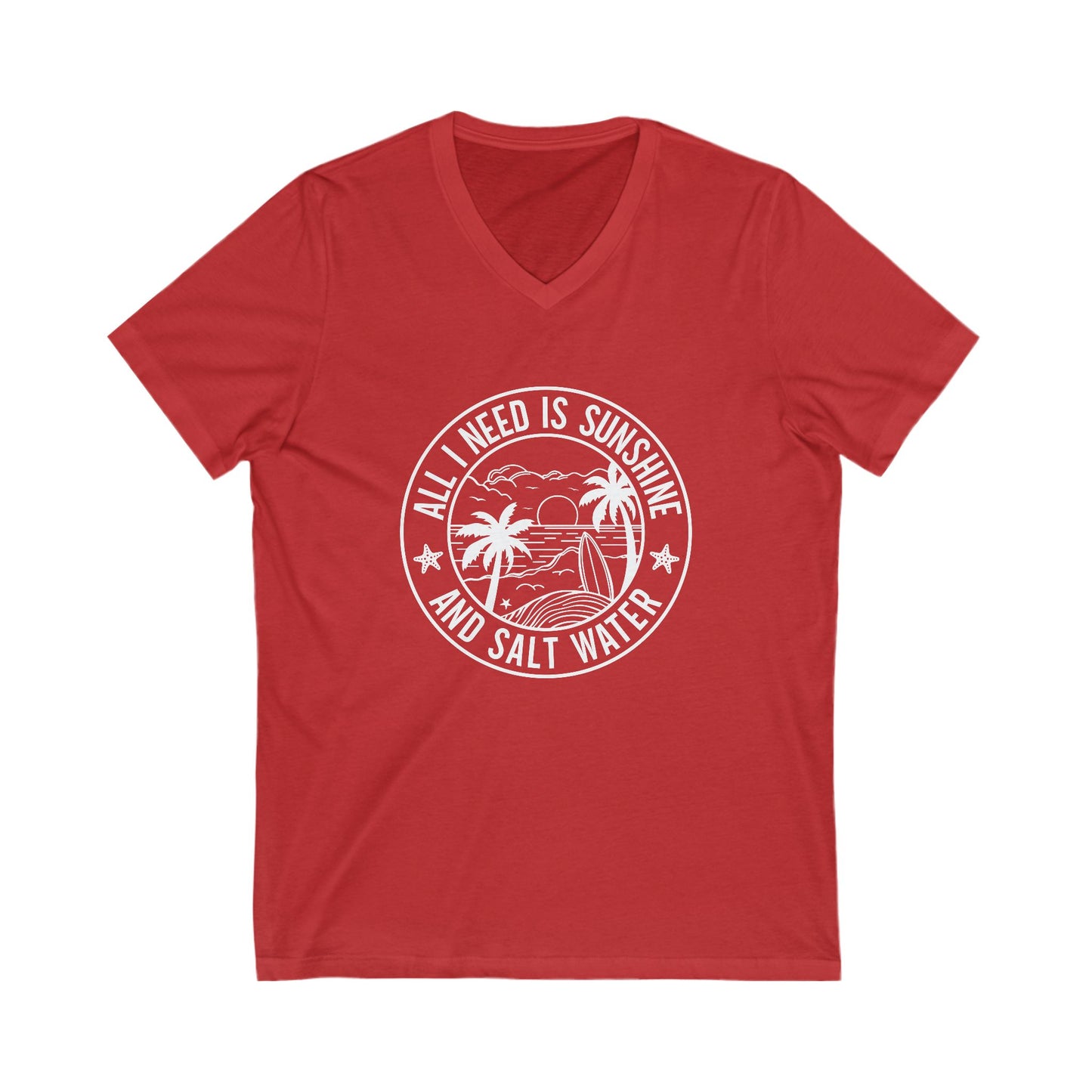 Sunshine and Saltwater V-Neck Tee