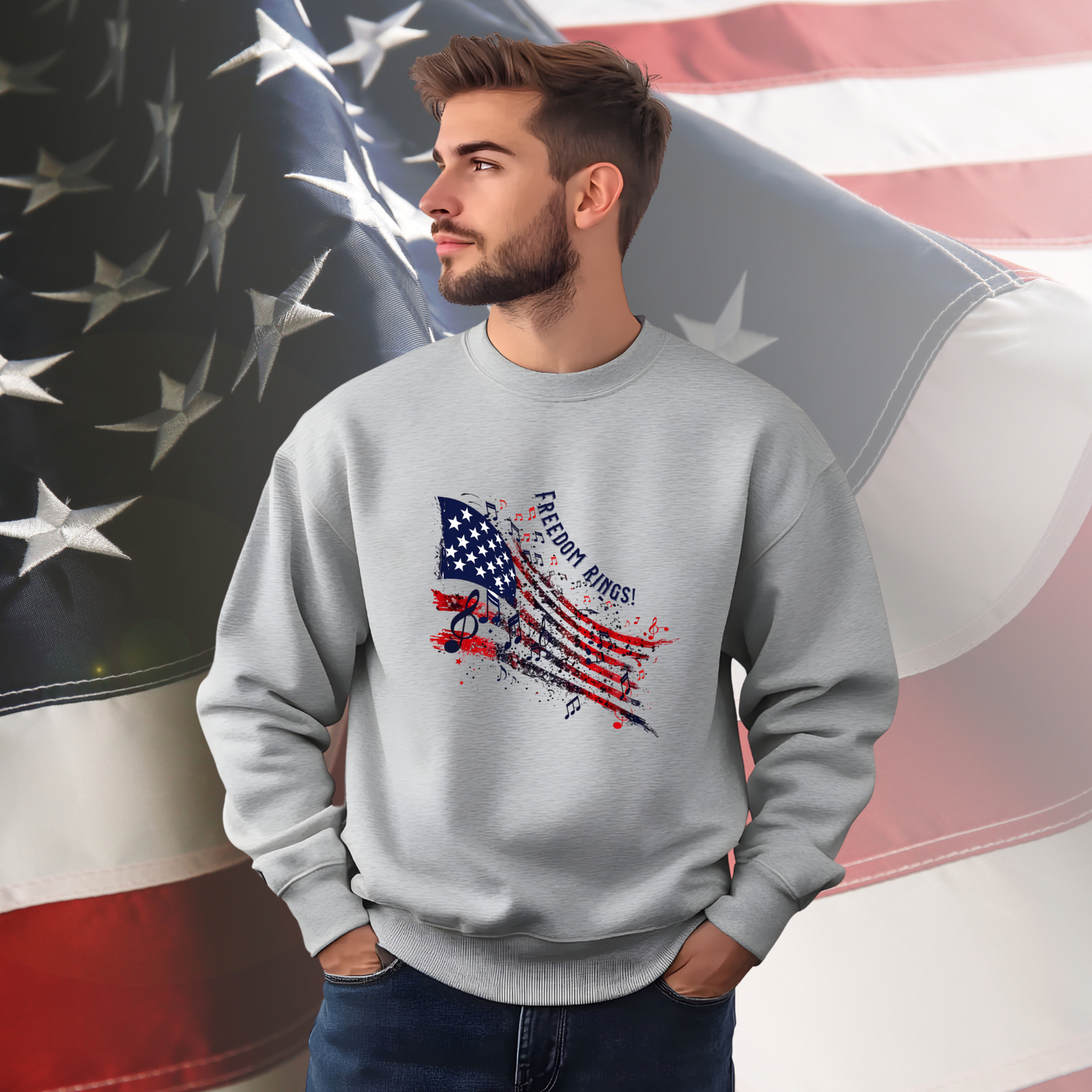 Freedom Rings Crewneck Sweatshirt