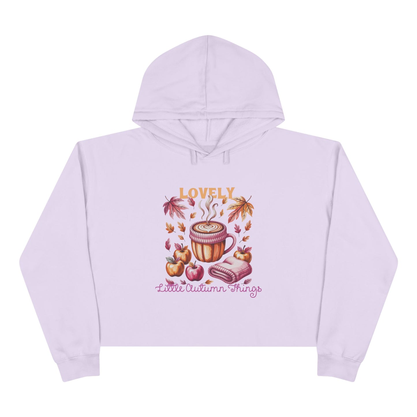 Lovely Little Autumn Things Crop Hoodie