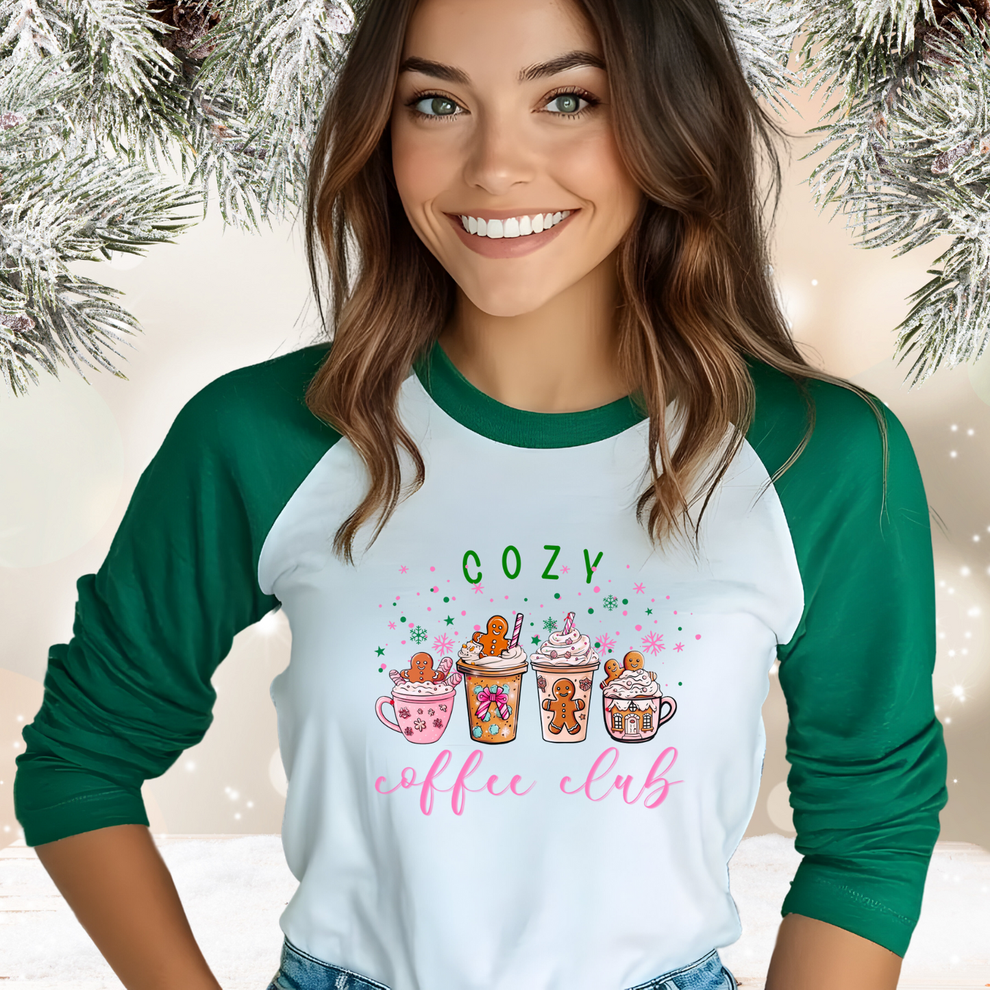 Cozy Coffee Club Baseball Tee
