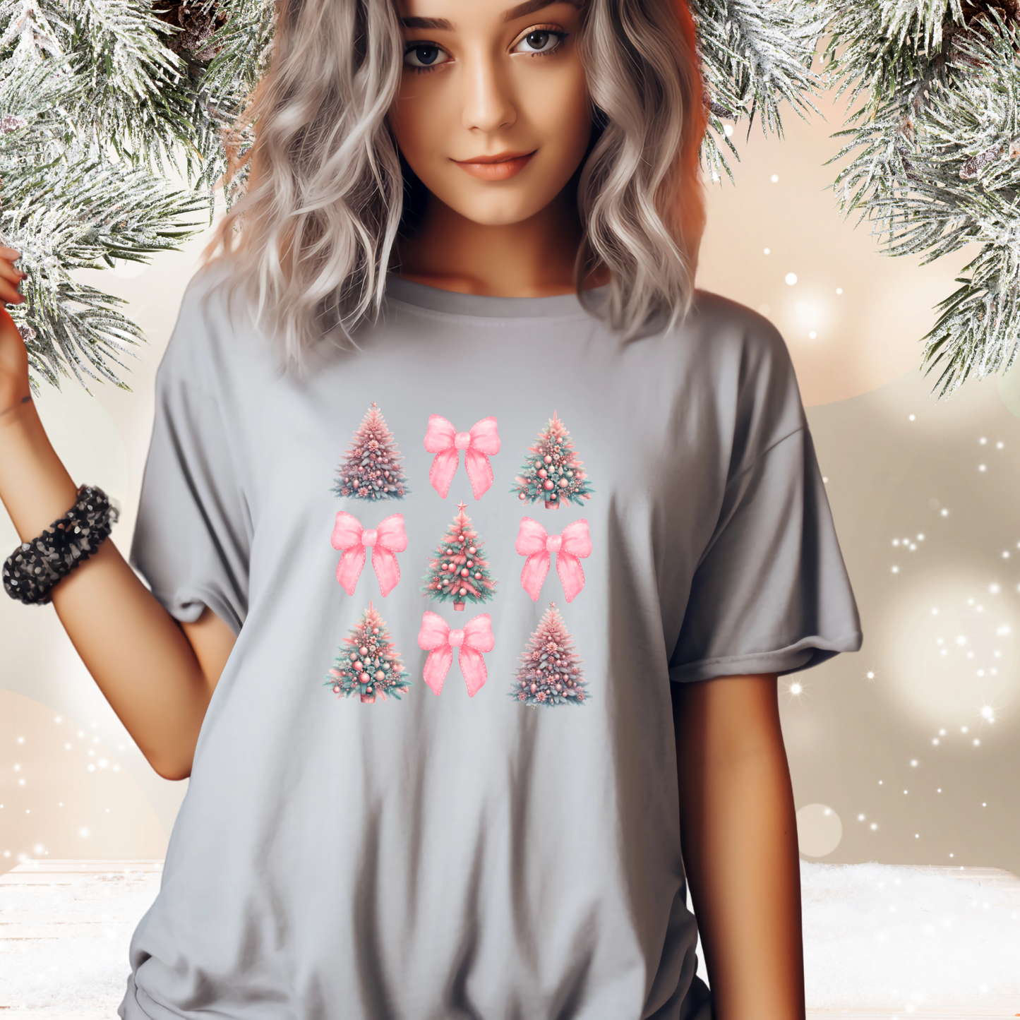 Coquette Christmas Tree T-Shirt