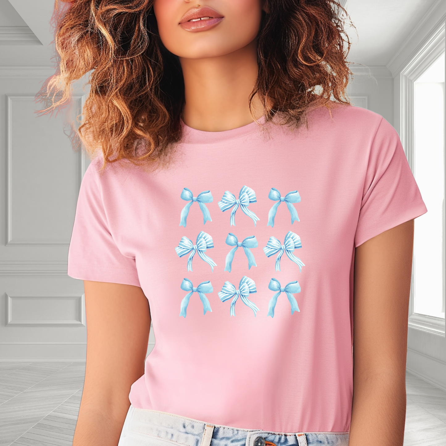 Coquette Blue Bows T-Shirt