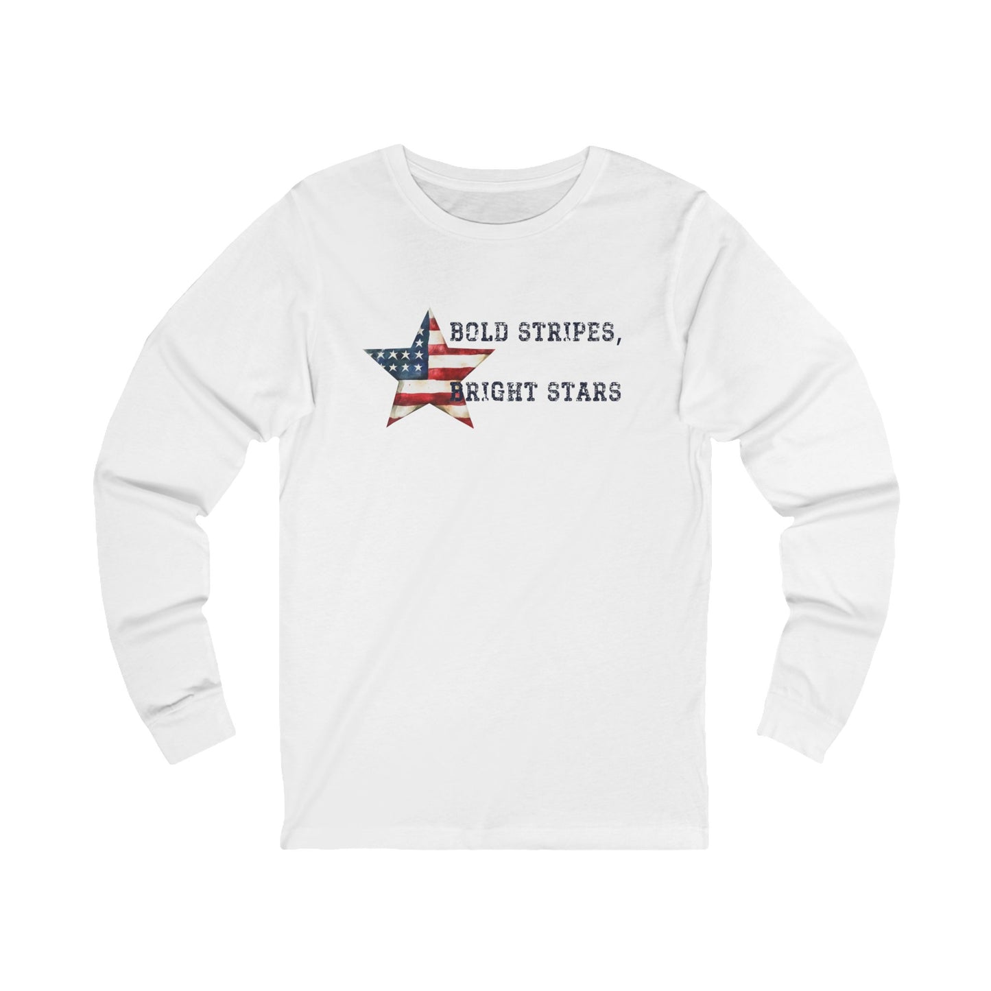 Bold Stripes Bright Stars Long Sleeve Tee