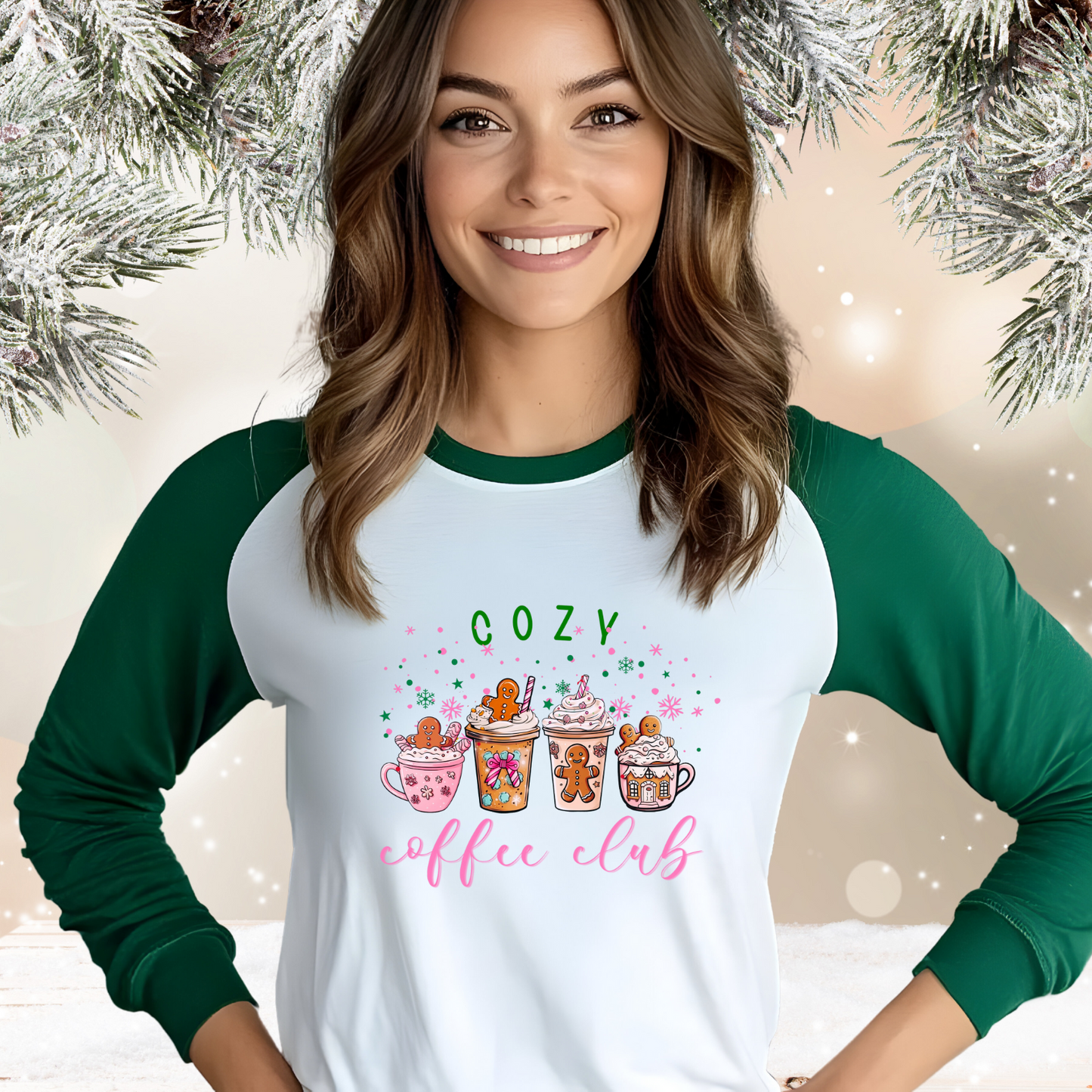 Cozy Coffee Club Baseball Tee