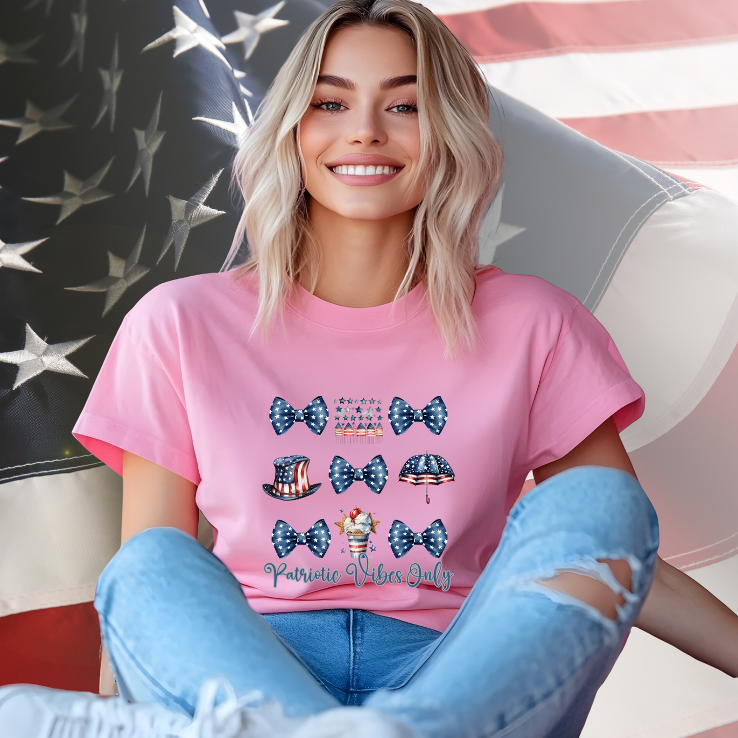 Patriotic Vibes Only T-Shirt