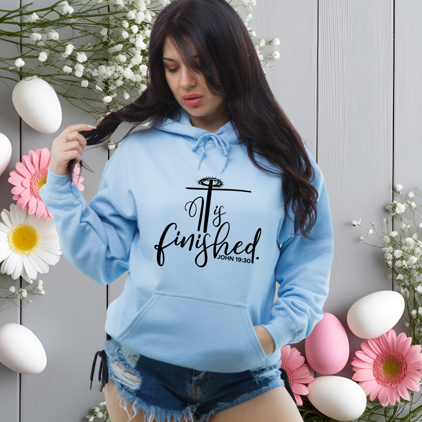 It Is Finished John 19:30 Crewneck Sweatshirt