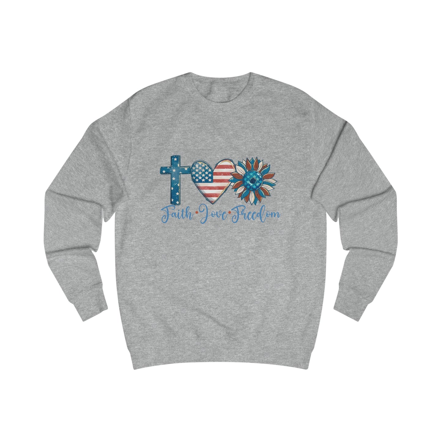 Faith Love Freedom Crewneck Sweatshirt