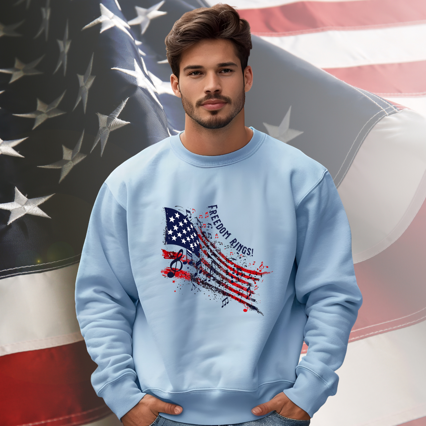 Freedom Rings Crewneck Sweatshirt