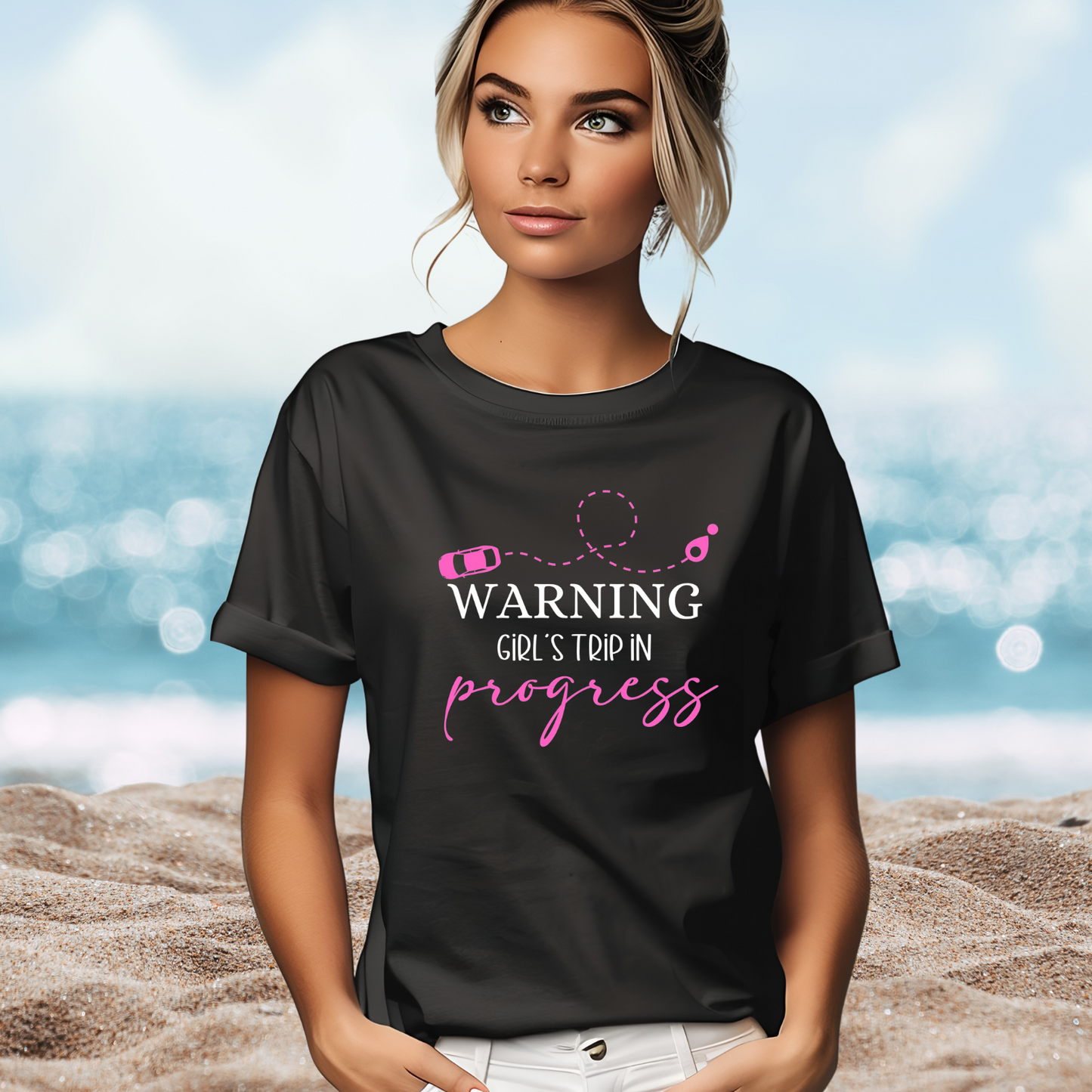Warning Girls Trip in Progress T-Shirt