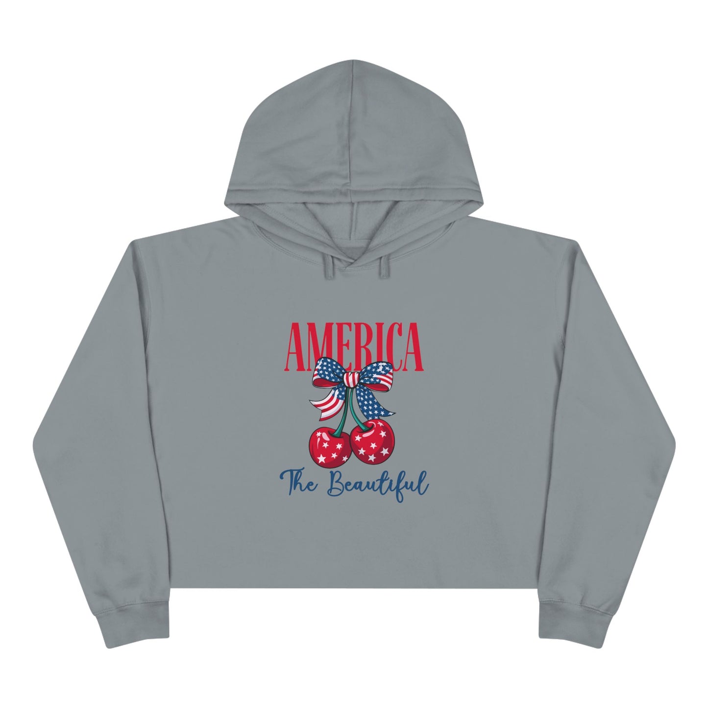 America The Beautiful Crop Hoodie