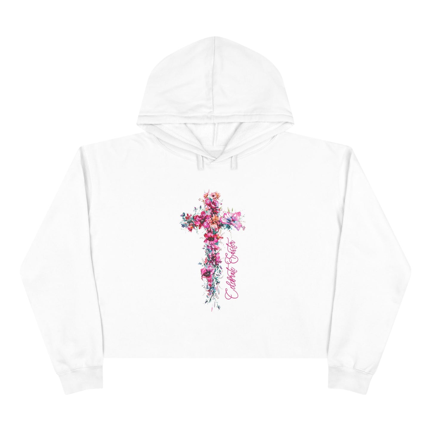 Celebrate Easter Crop Hoodie